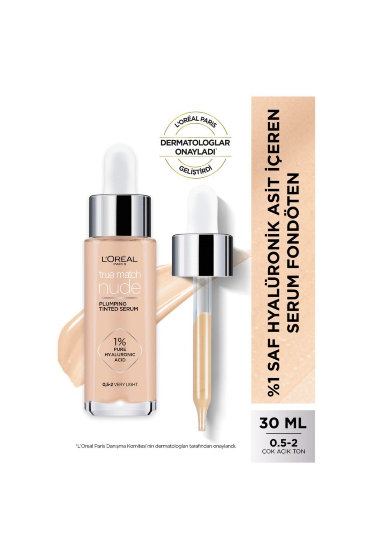 L'Oreal Paris Serum Fondöten 0.5-2 Very Light