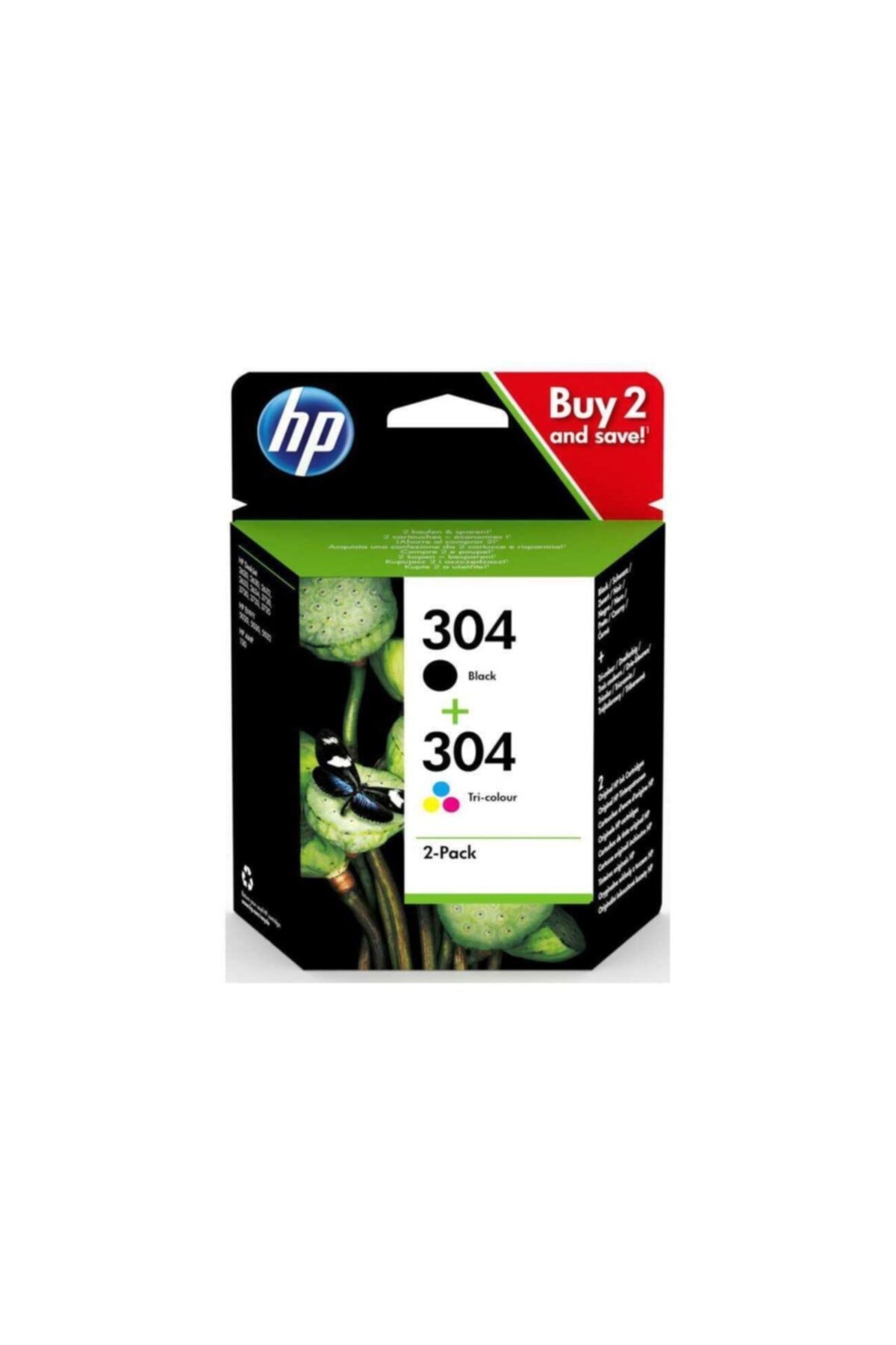 HP 304 Black-color Siyah-renkli Multi Paket 3jb05ae