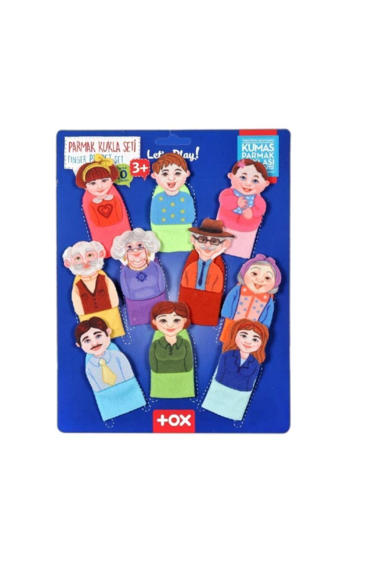 Tox Aile 10 Parça Parmak Kukla , Eğitici Oyuncak T752