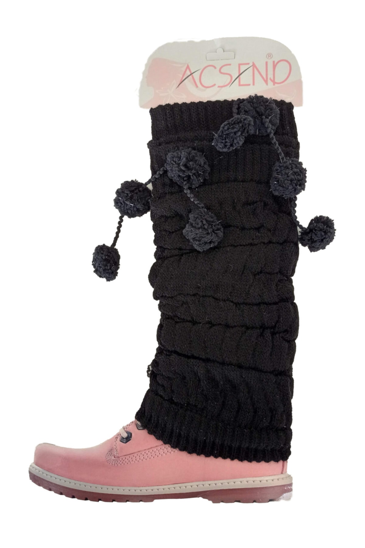 ACSEND Ponponlu Yün Tozluk