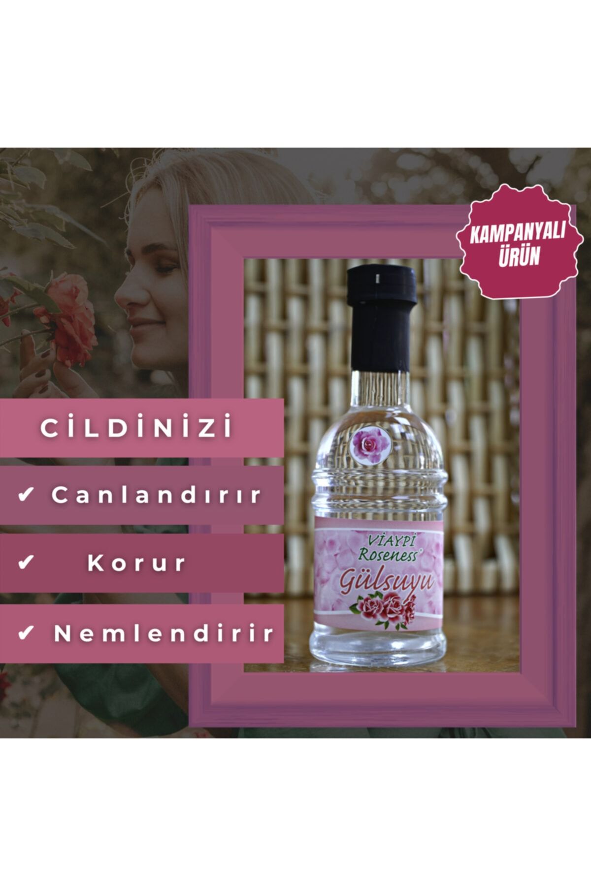 Efobaba Viaypi Doğal Gül Suyu 250ml