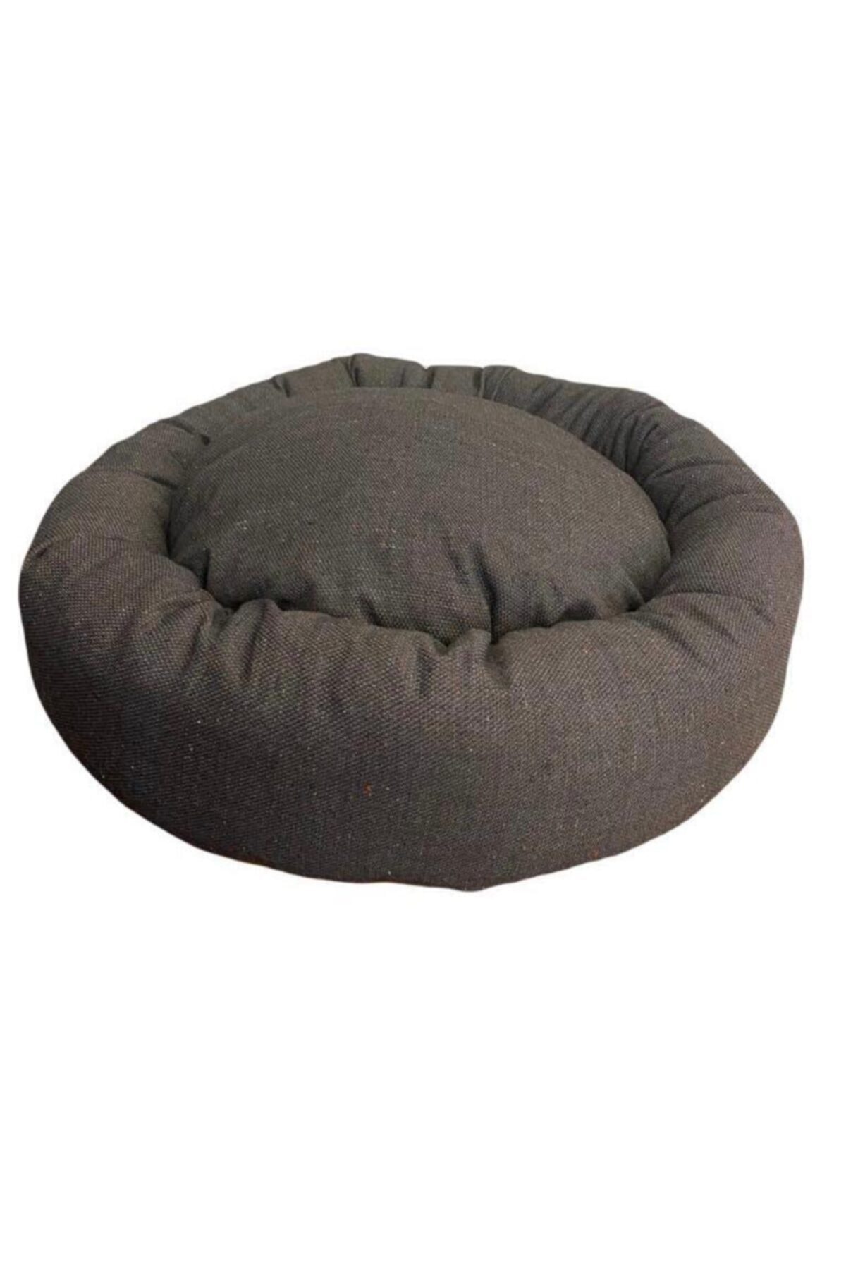 Promore Makinede Yıkanabilir Gabardin Simit Kedi Köpek Yatağı,50 Cm Çap,17cm Yükseklik Derin Uykular