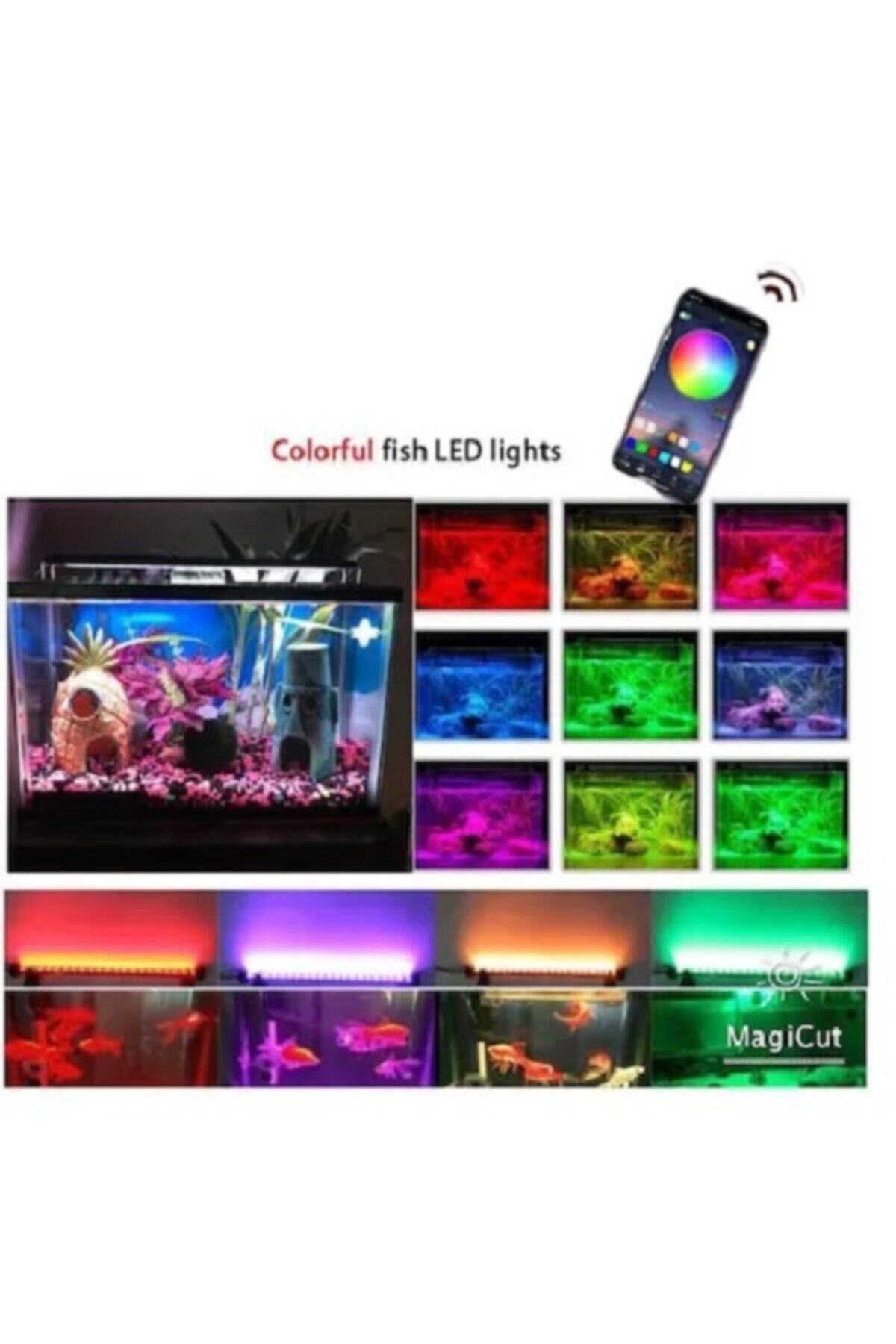 linhart Telefon Kontrollü (bluetooth) Rgb Akvaryum Led Aydınlatma 50cm