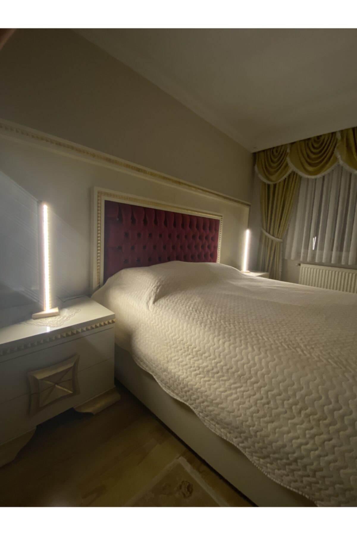 DEKOR EV Ahşap Led Aydınlatmalı Lambader 2’li Set