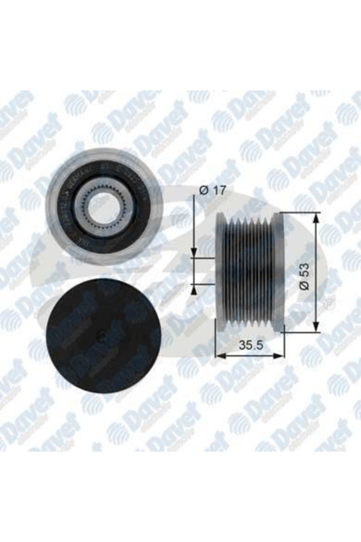 GATES Alternator Kasnagı Laguna Iı Megane Iı-ııı Clıo Iv 1.9dcı Master Trafıc Movano I