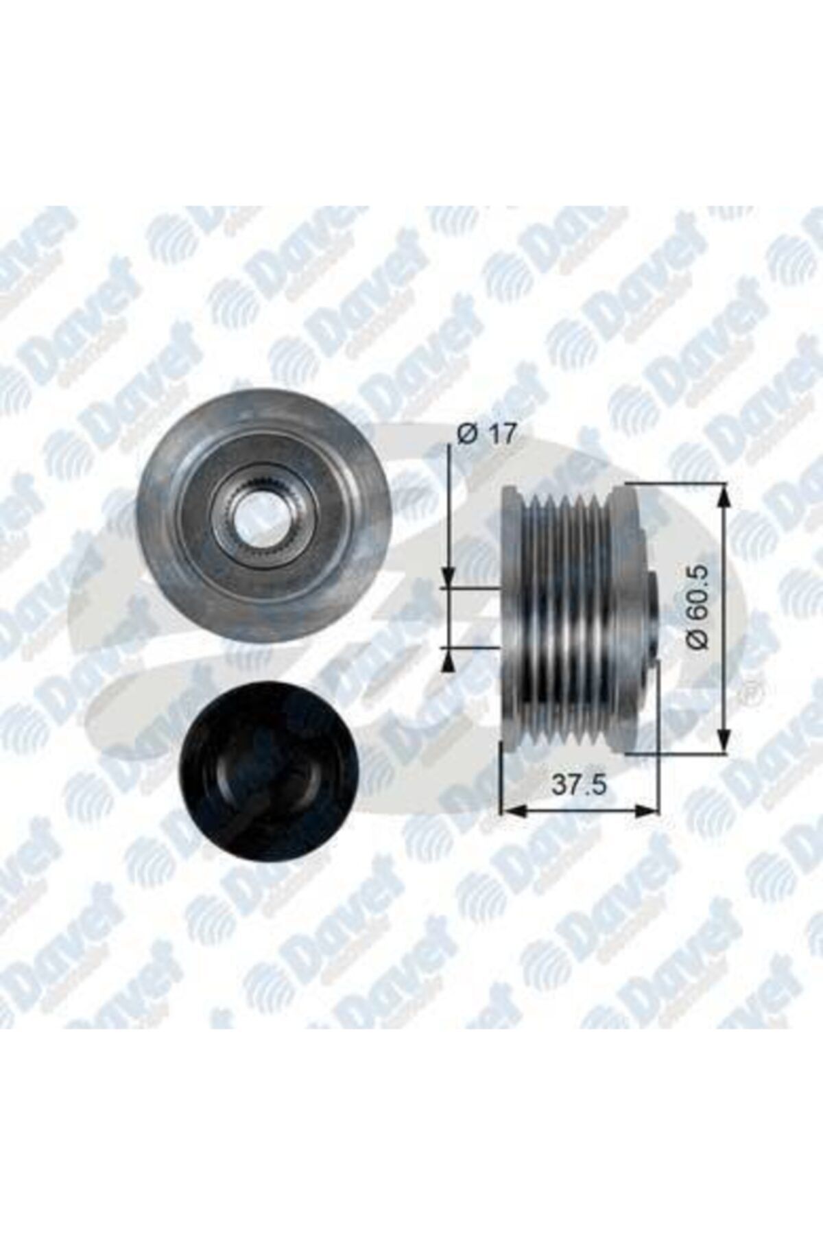 GATES Alternator Kasnagı Punto Marea Doblo 1.9jtd