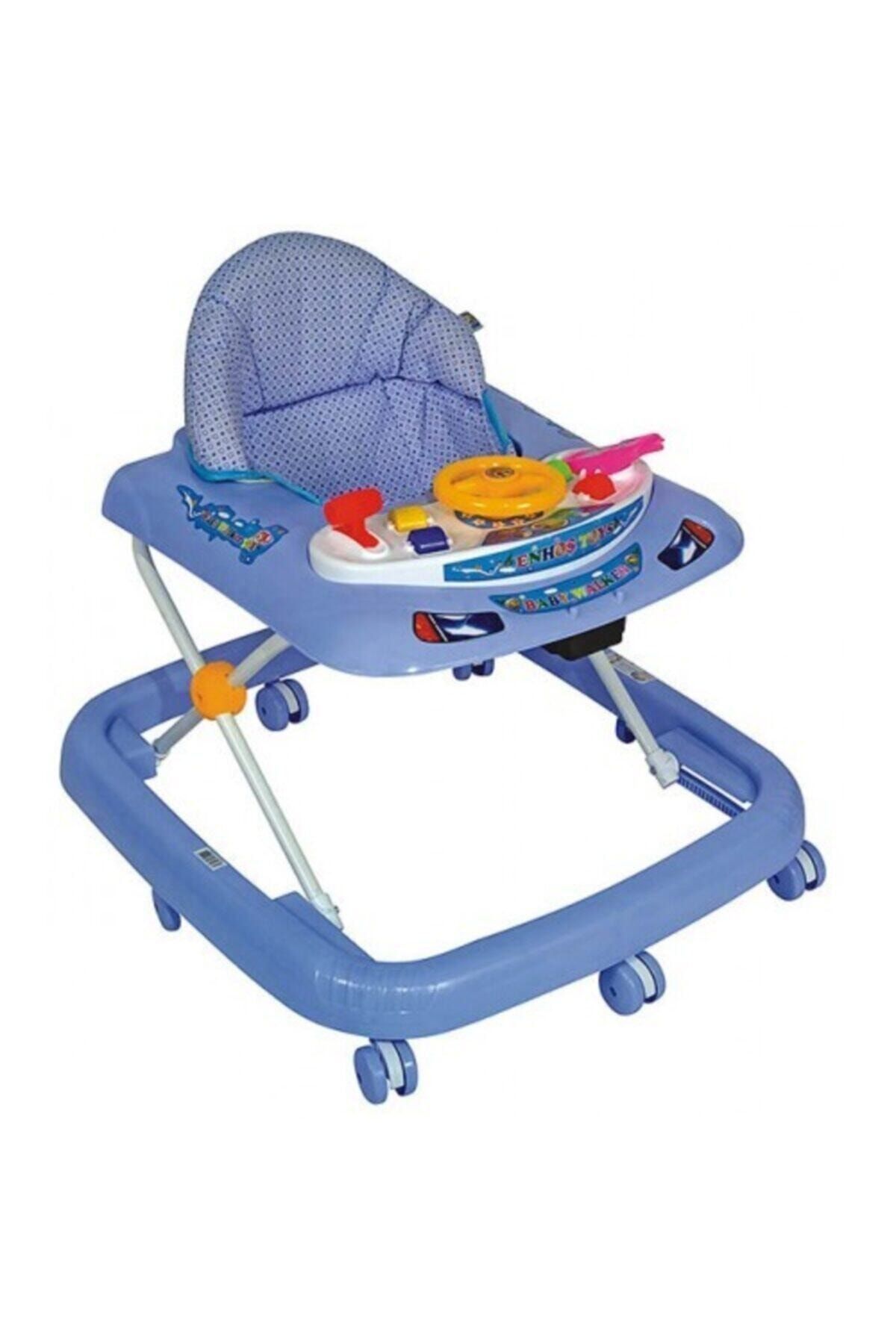 Enhoştoys Direksiyonlu Lüx Yürüteç Mavi - Enhoş Oyuncak
