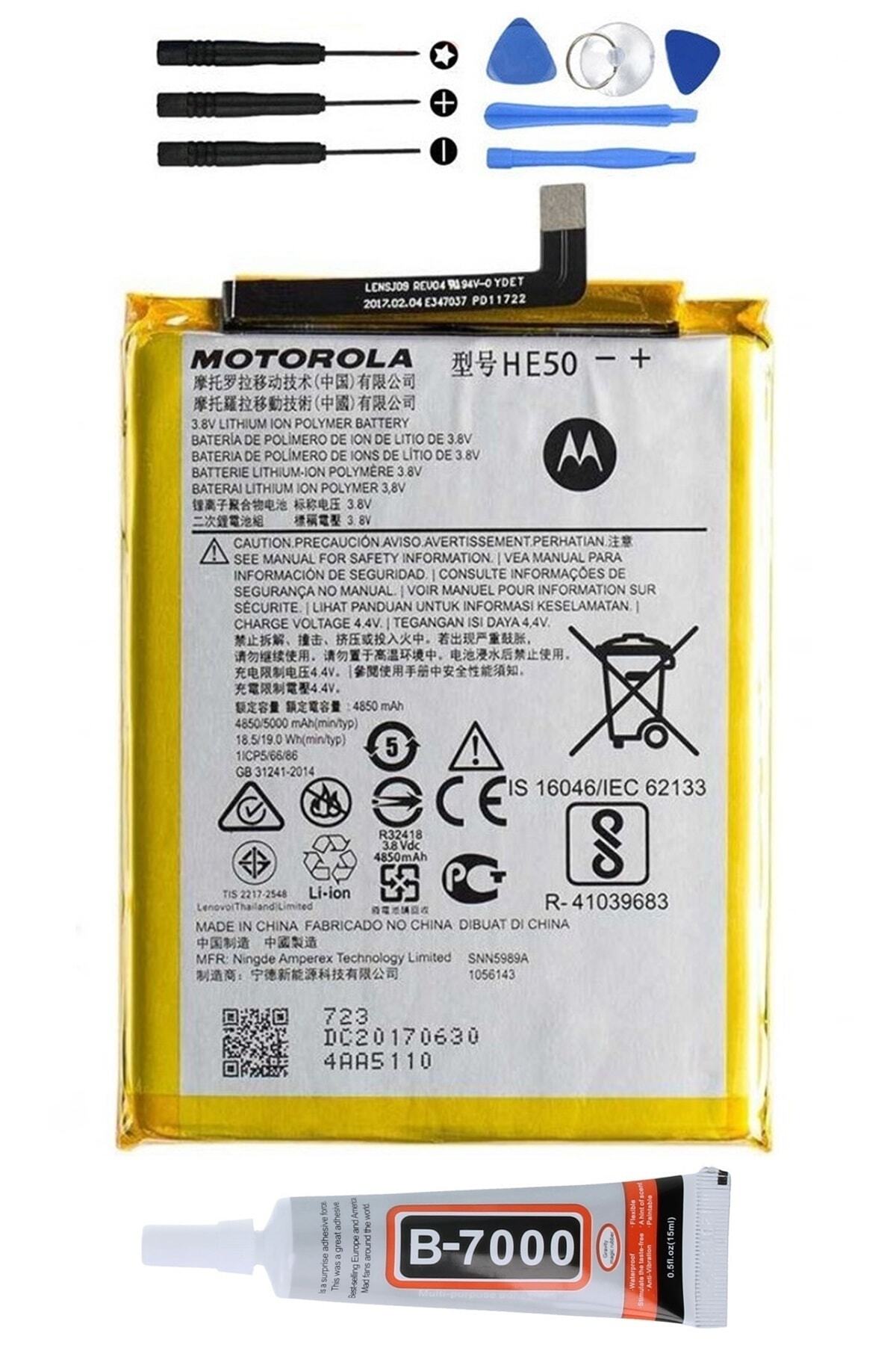TURANTECH Tam Orjinal Lenovo Moto E4 Plus Xt1771 Pil Batarya He50 Pil Kodu 5000mah Yeni Tarihli Garantili Ürün