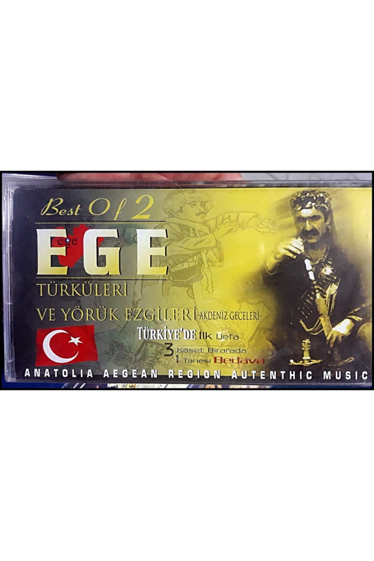 GÖKDEMİR Best Of 2 Ege Türküleri Ve Yörük Ezgileri Orjinal 3 Lü Albüm Kaset
