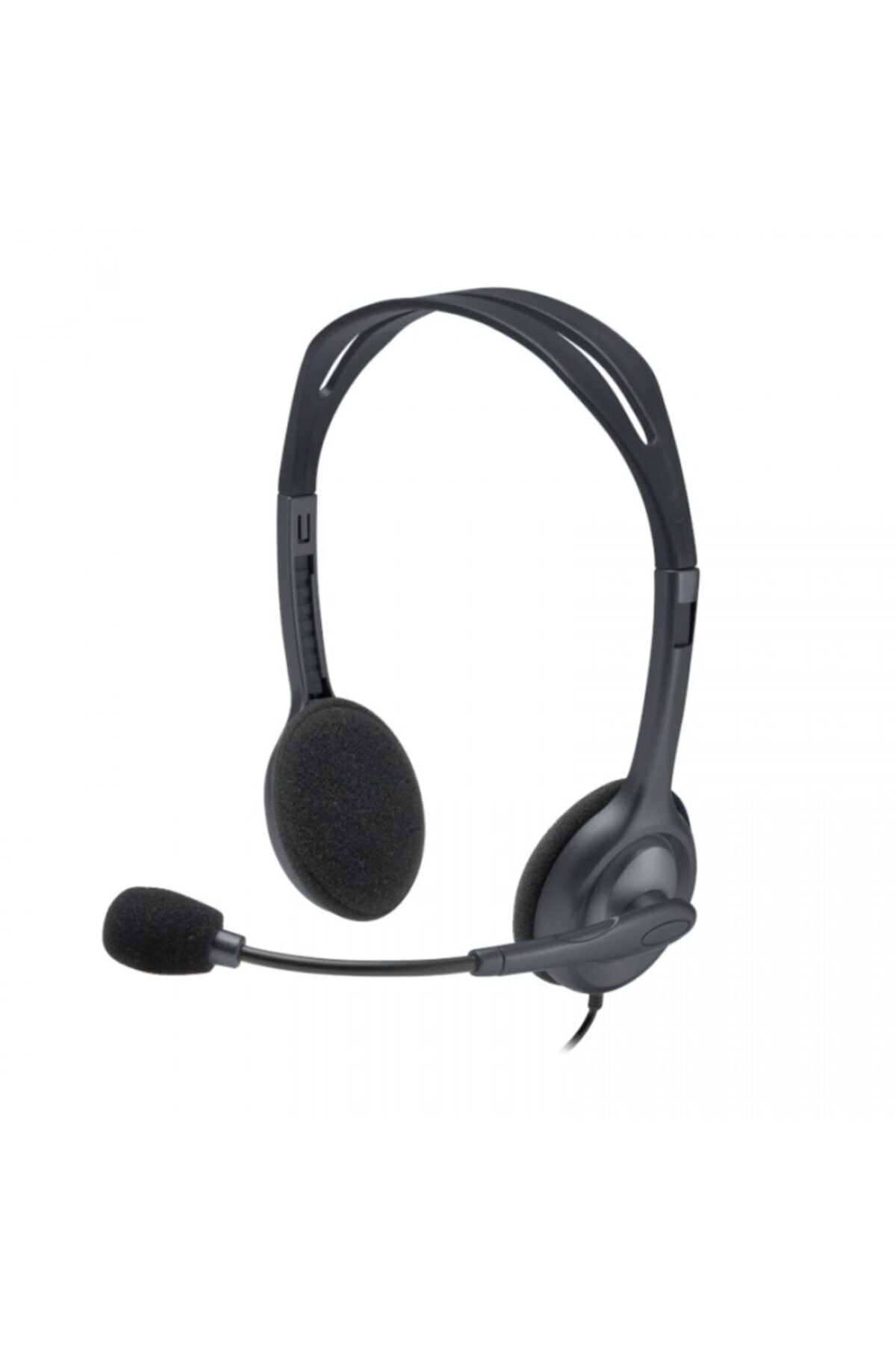 logitech Logıtech H111 Stereo 3.5mm Jack Gri Mikrofonlu Kulaklık 981-000593