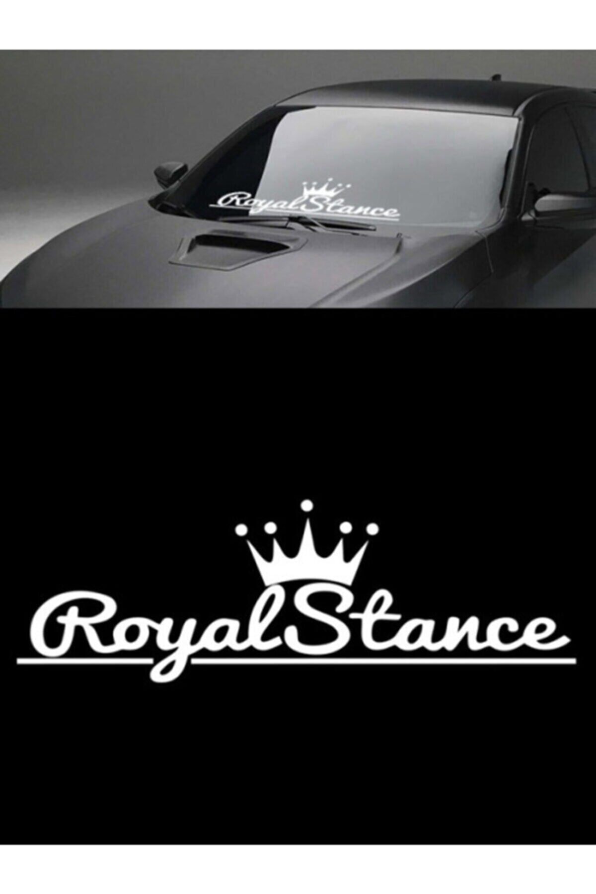 BK22 Royal Stance Sticker 55x18 Cm Beyaz Renk