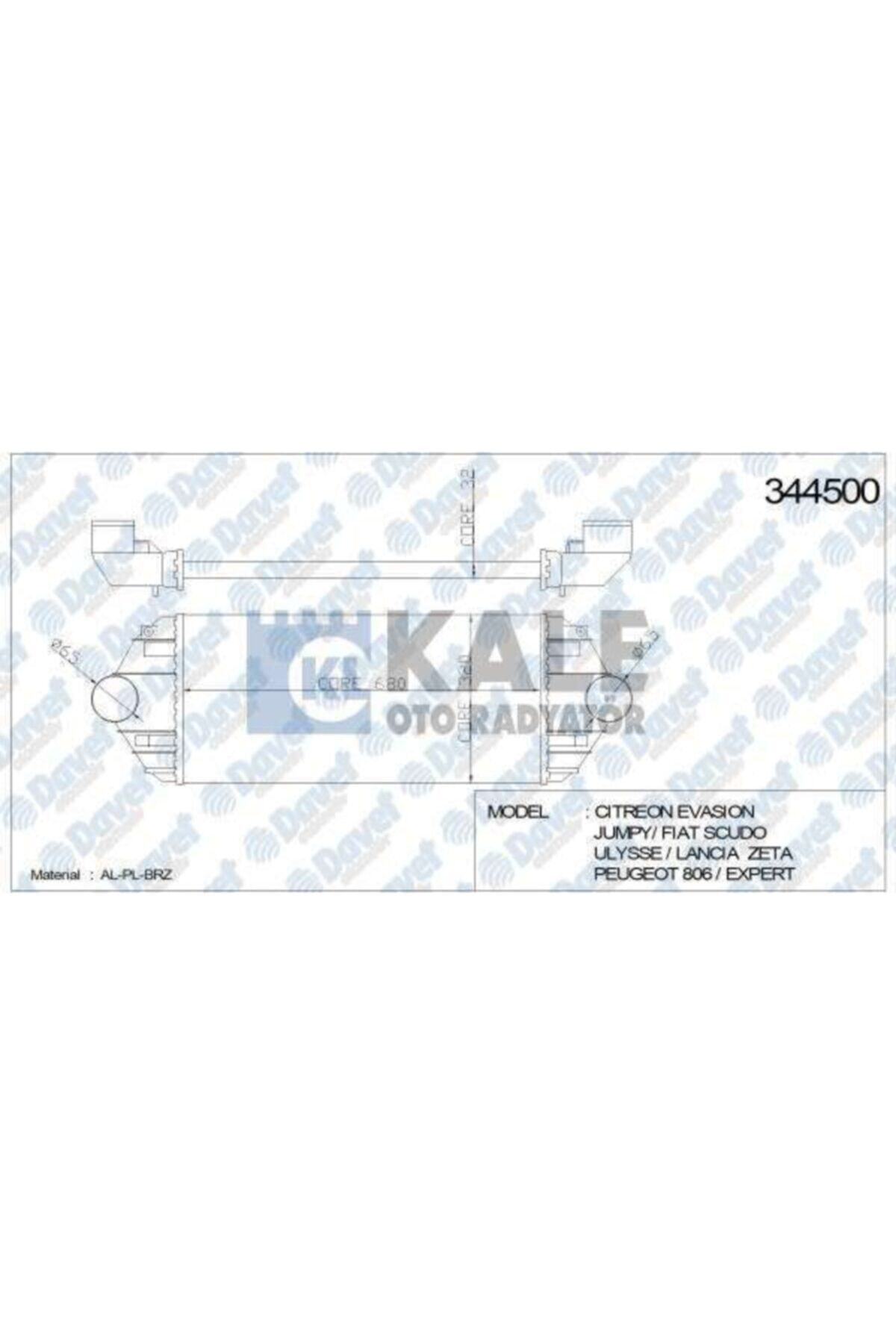 Parçafoni Turbo Radyatoru Intercooler Scudo-expert-evasıon-jumpy-806 1.9td-2.0hdı Al/pl/br