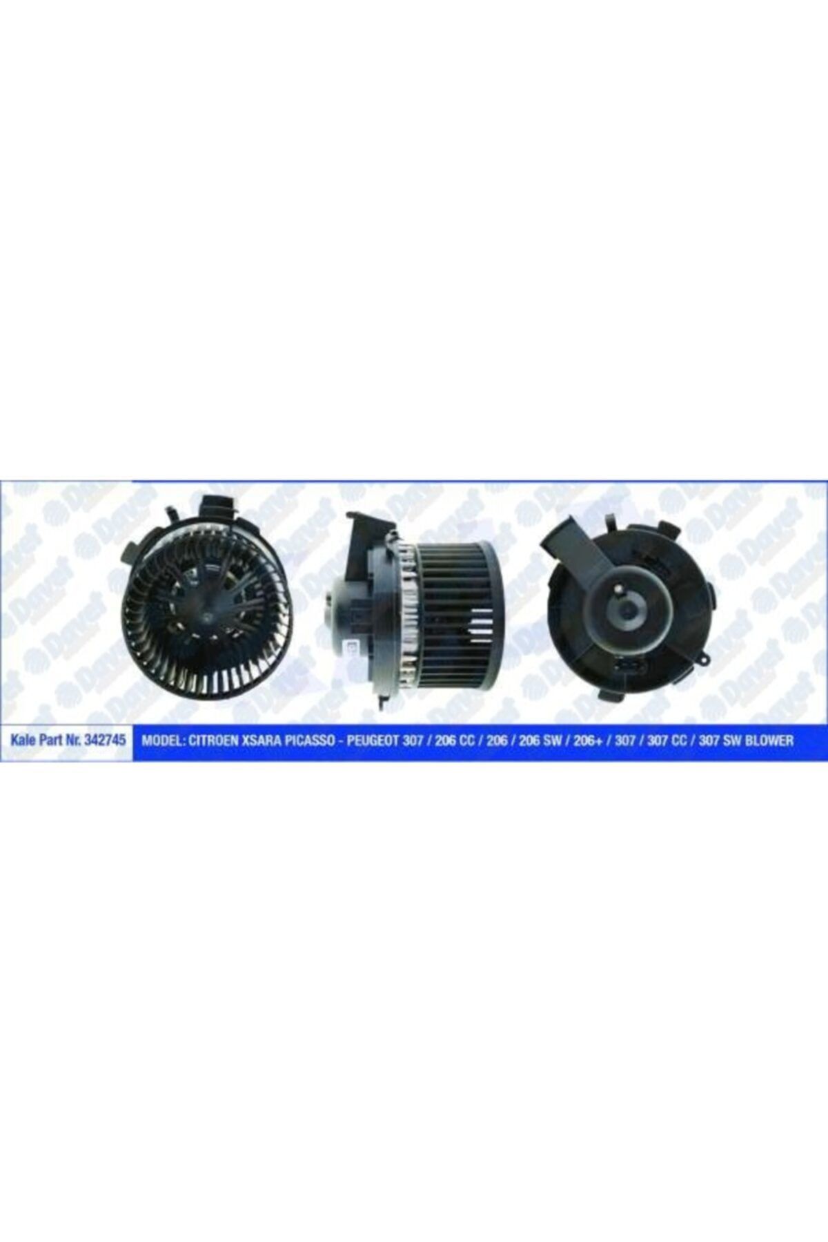 Parçafoni Kalorıfer Motoru Peugeot Xsara pıcasso - 307 / 206 Cc / 206 / 206 Sw / 206+ / 30