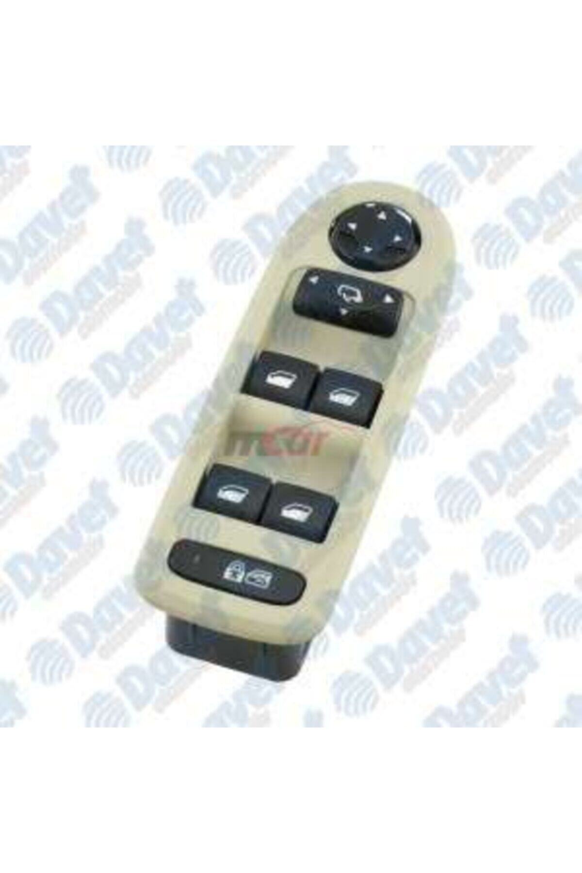 Parçafoni Cam Acma Kumanda Dugmesı On Sol Dortlu Bej P308 508 C5 32 Pın