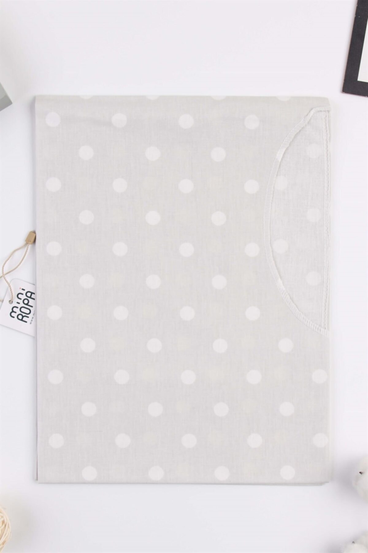 Mini Ropa Bi Baby Gri Büyük Puanlı Emzirme Önlüğü