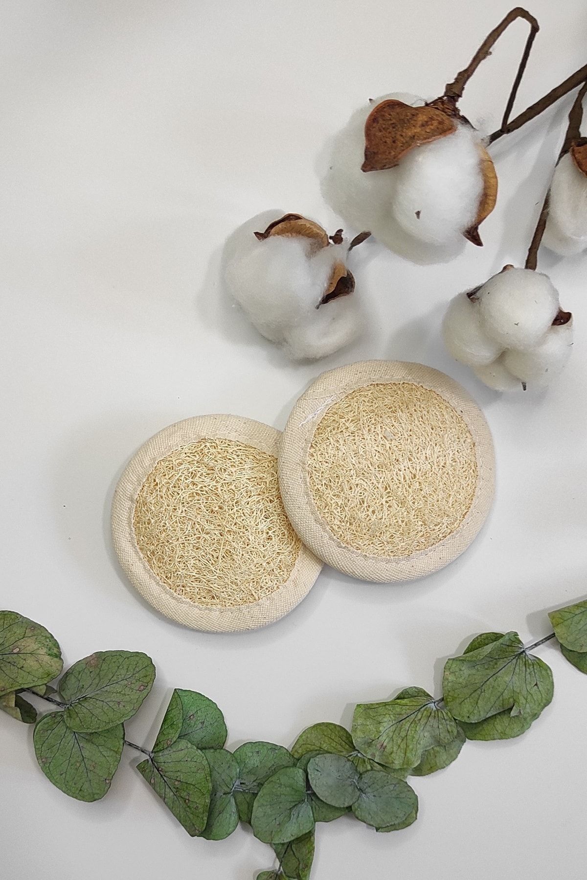 İndirimKap Doğal Kabak Lifi Yüz Kesesi Banyo Hamam Cilt Bakım Kesesi