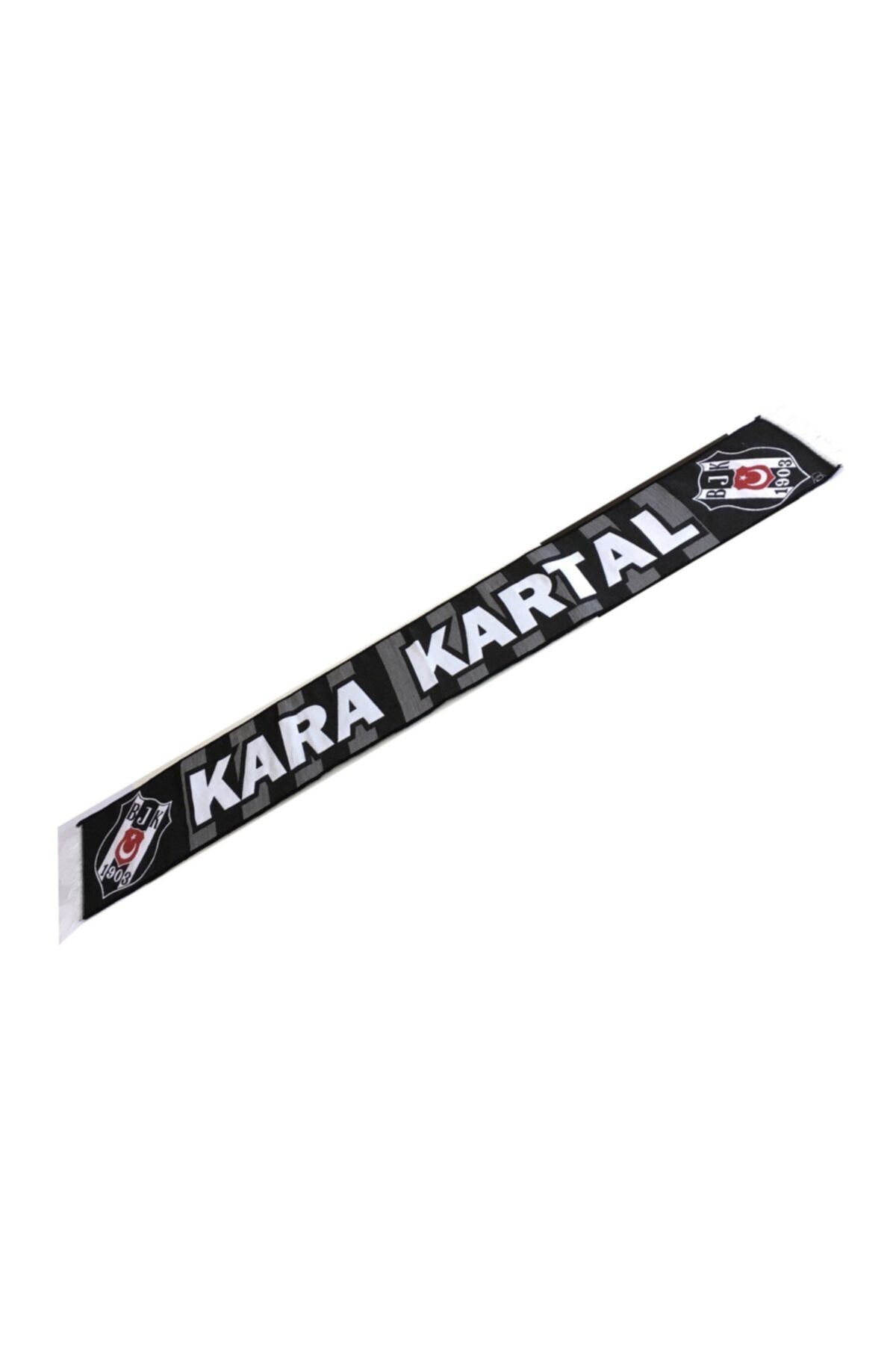 Beşiktaş Lisanslı Kara Kartal Dokuma Kaşkol Atkı