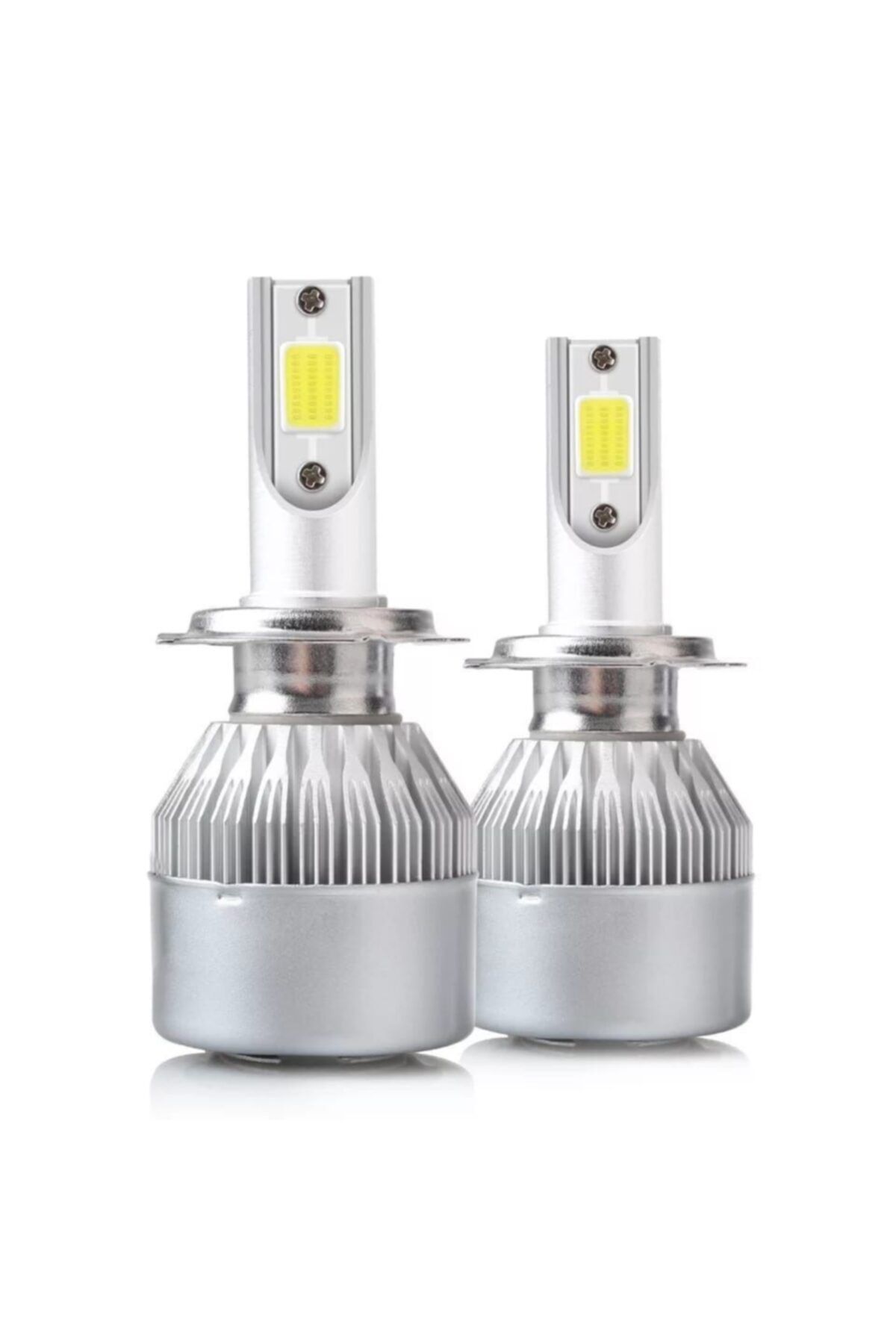 c6 led Zenon 9006 Led Xenon Uyumlu 55 Watt 11000lm 6000k Far Ampülü Led Işık Beyaz Renk Işık