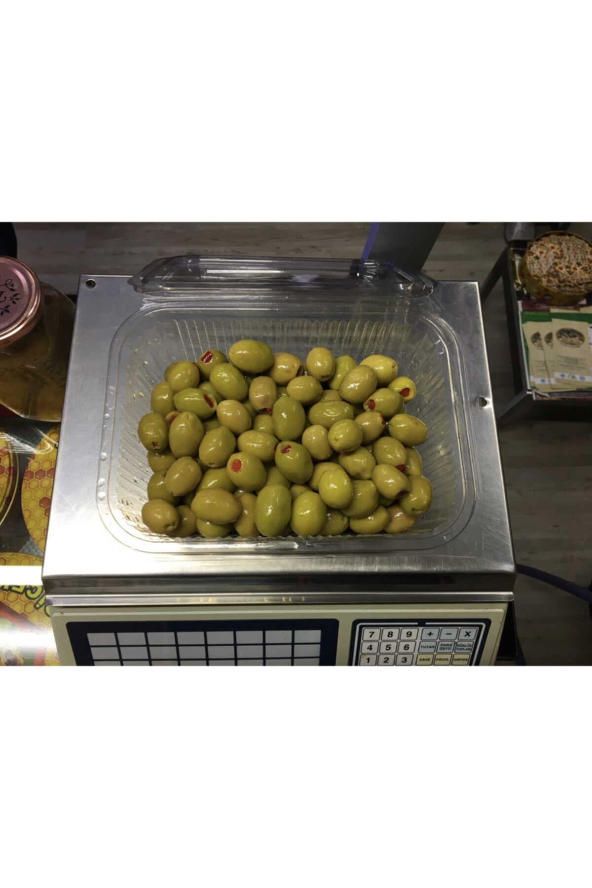 Balcı Turan Yöresel Ürünler Manisa Akhisar Dolma Biberli Zeytin Duble 1 Kg
