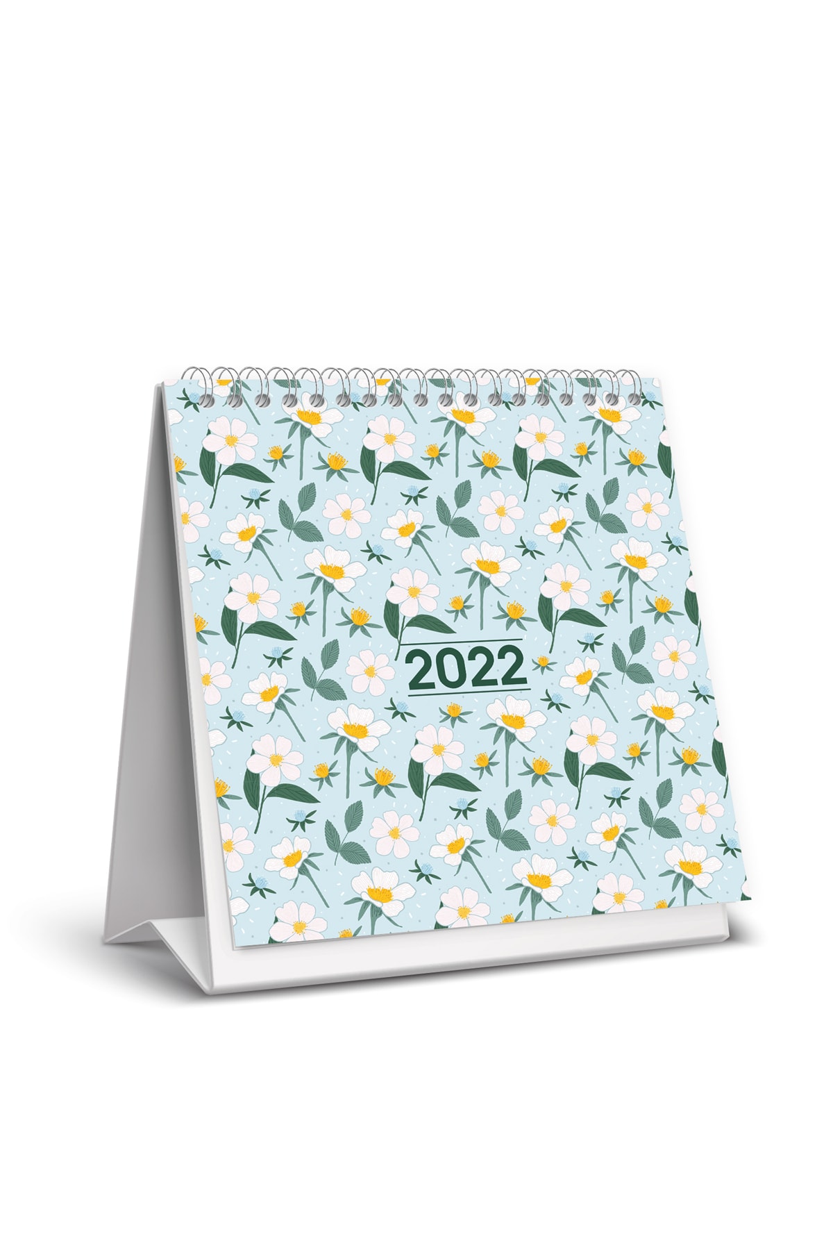 KESKİN COLOR Keskin 15x15 Cm Kare 2022 Üçgen Masa Takvimi  820801  Çiçekler