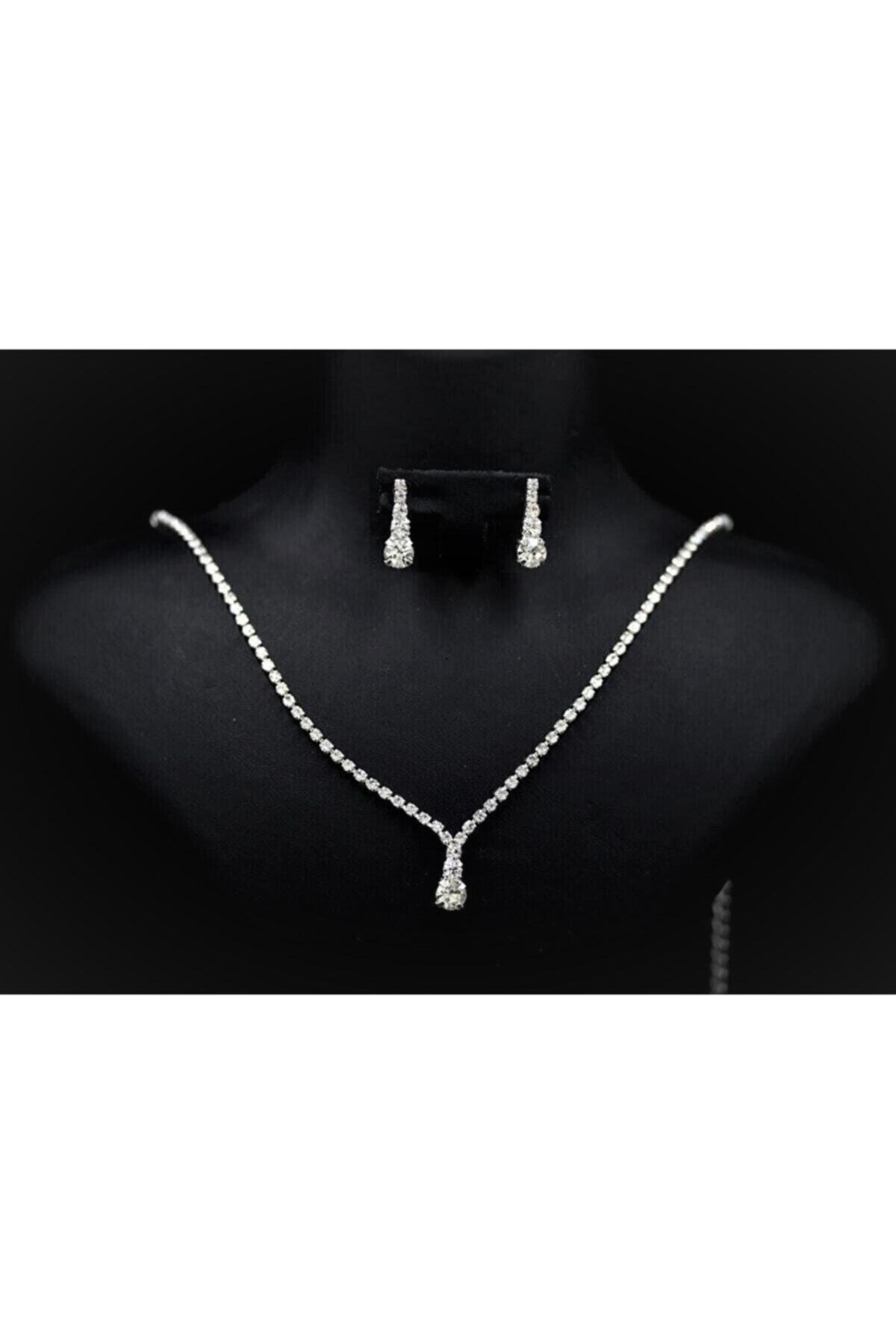 Jado Consept Su Yolu Kolye Küpe