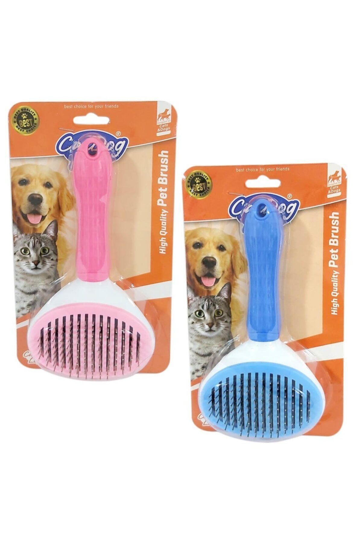 Catlife 201012-cat/doglife Kedi Ve Köpekler Için Kalın Telli Basmalı Fırça