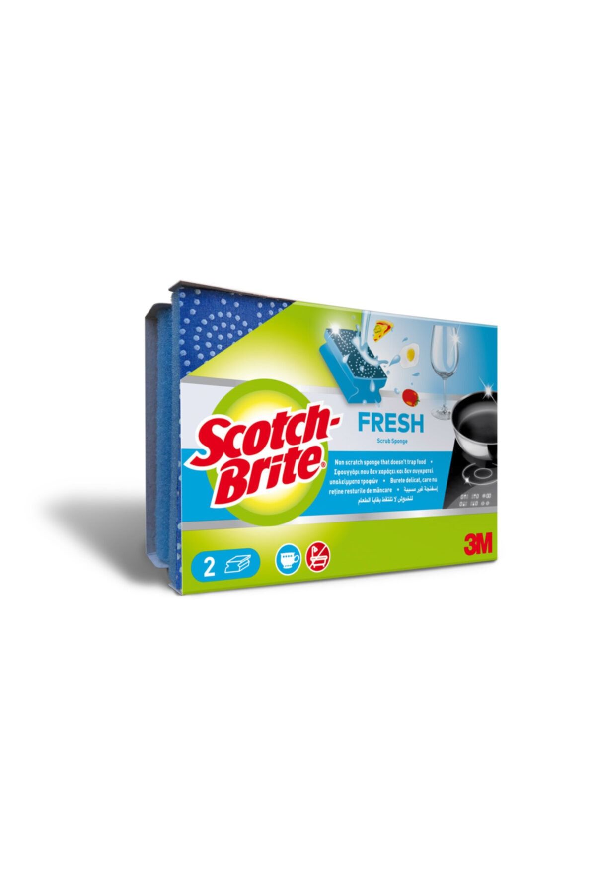 Scotch Brite Fresh Çizmez Sünger Tırnak Koryucu 2'li