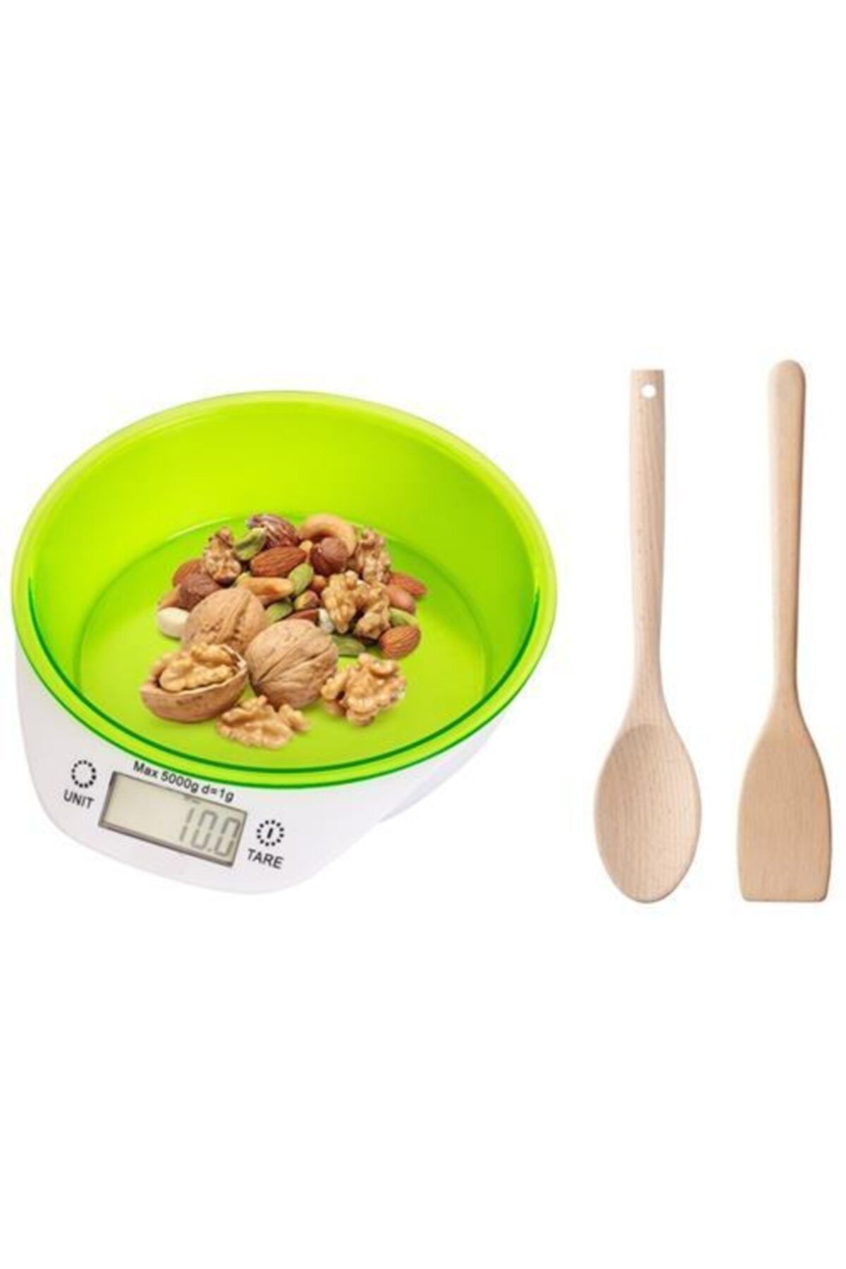 Transformacion Transformacıon Techfit 5 Kg Mutfak Terazisi Şimşir Kaşık Spatula Seti