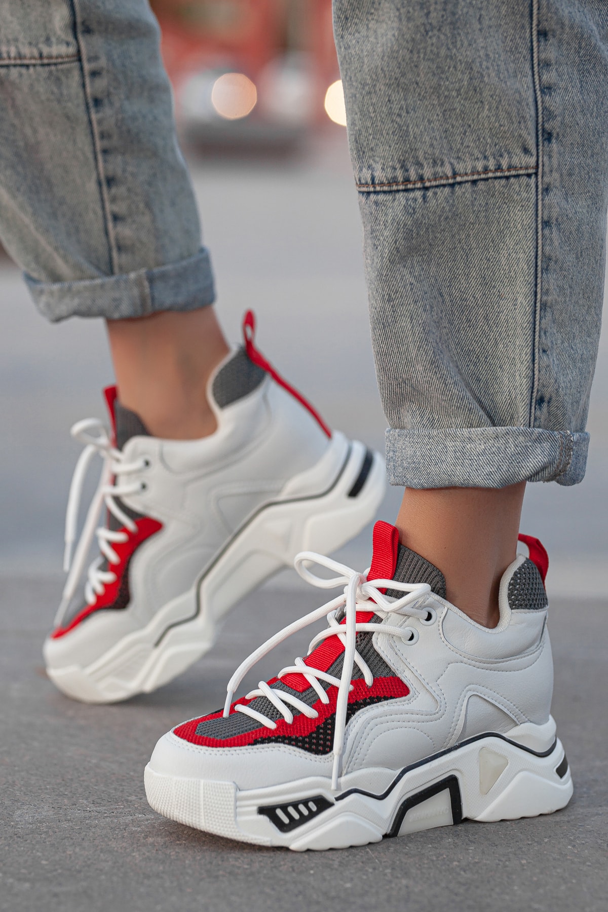 Khayt Alice Triko Guja Fashion Hafif Kadın Spor Ayakkabı