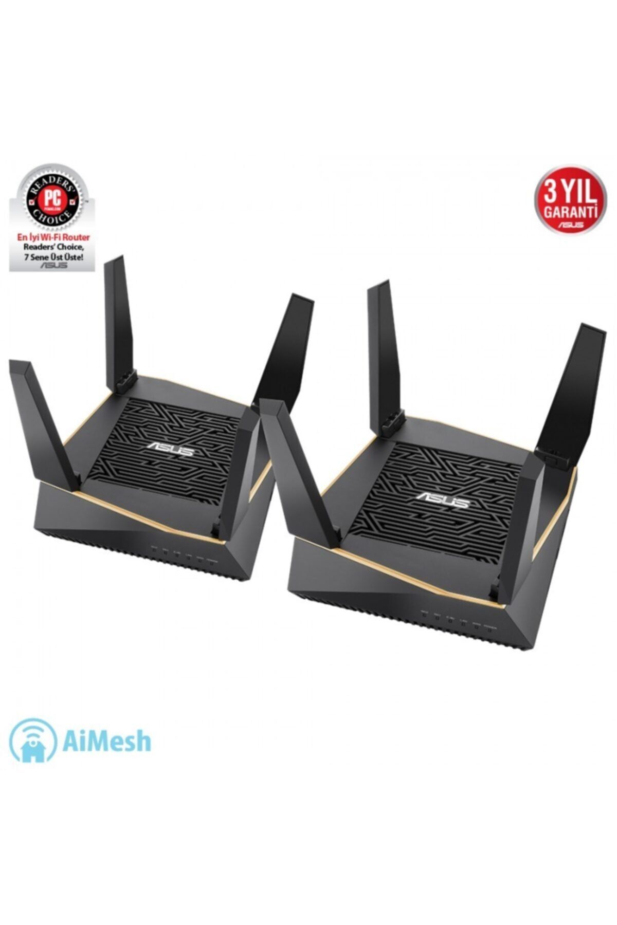 ASUS Rt-ax92u-2 6100mbps Ax6100 Trı Band Ev Ofis Tipi Gaming Router 2-li Paket