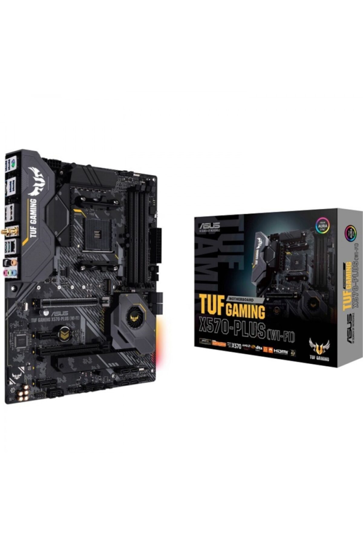 ASUS Tuf X570-plus Gamıng (wı-fı) Ddr4 M2 Pcıe Nvme Hdmı Dp Pcıe 16x V4.0 Am4 Atx