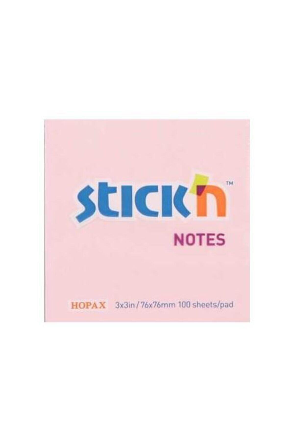 Hopax Stickn Pastel Pembe 76x76 100 Yaprak Not Kağıdı