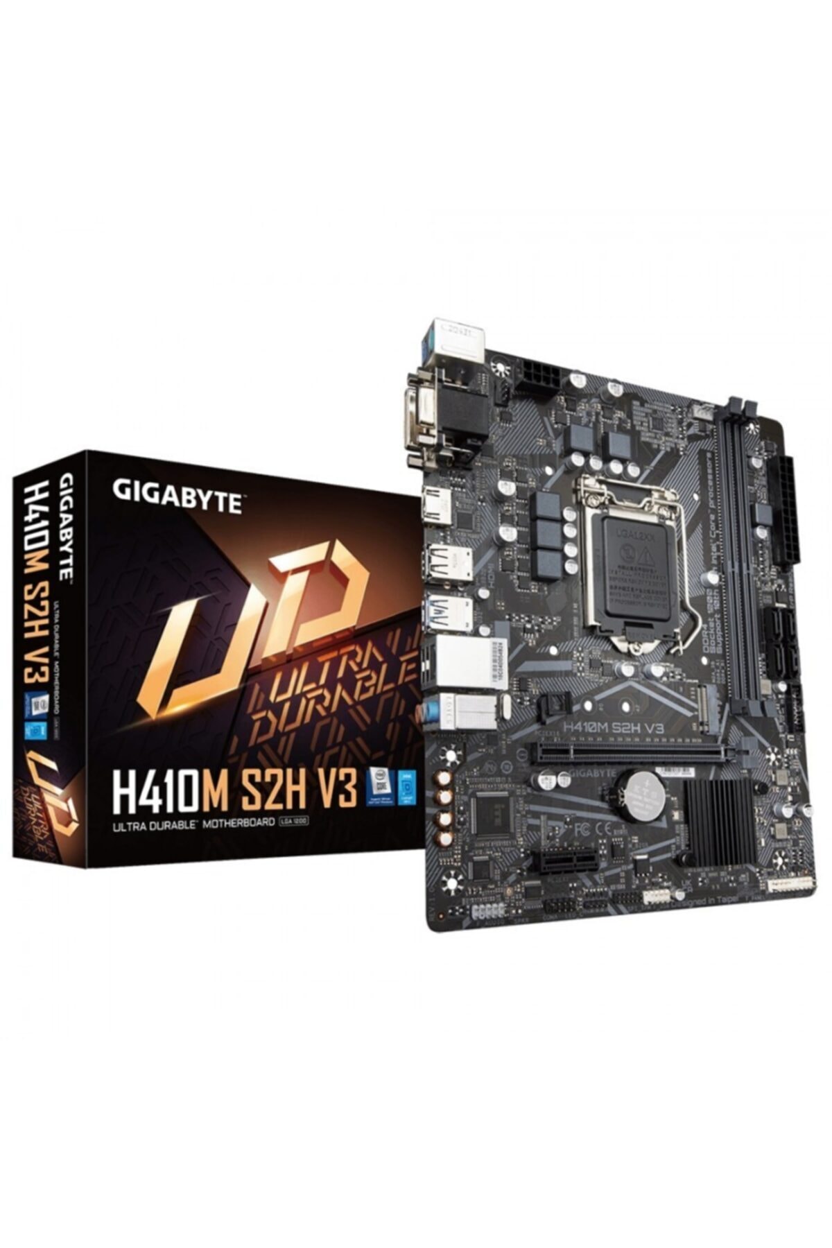 Gigabyte Gıgabyte H410m S2h V3 Ddr4 M2 Pcıe Nvme Hdmı Dvı Pcıe 16x V3.0 1200p Matx