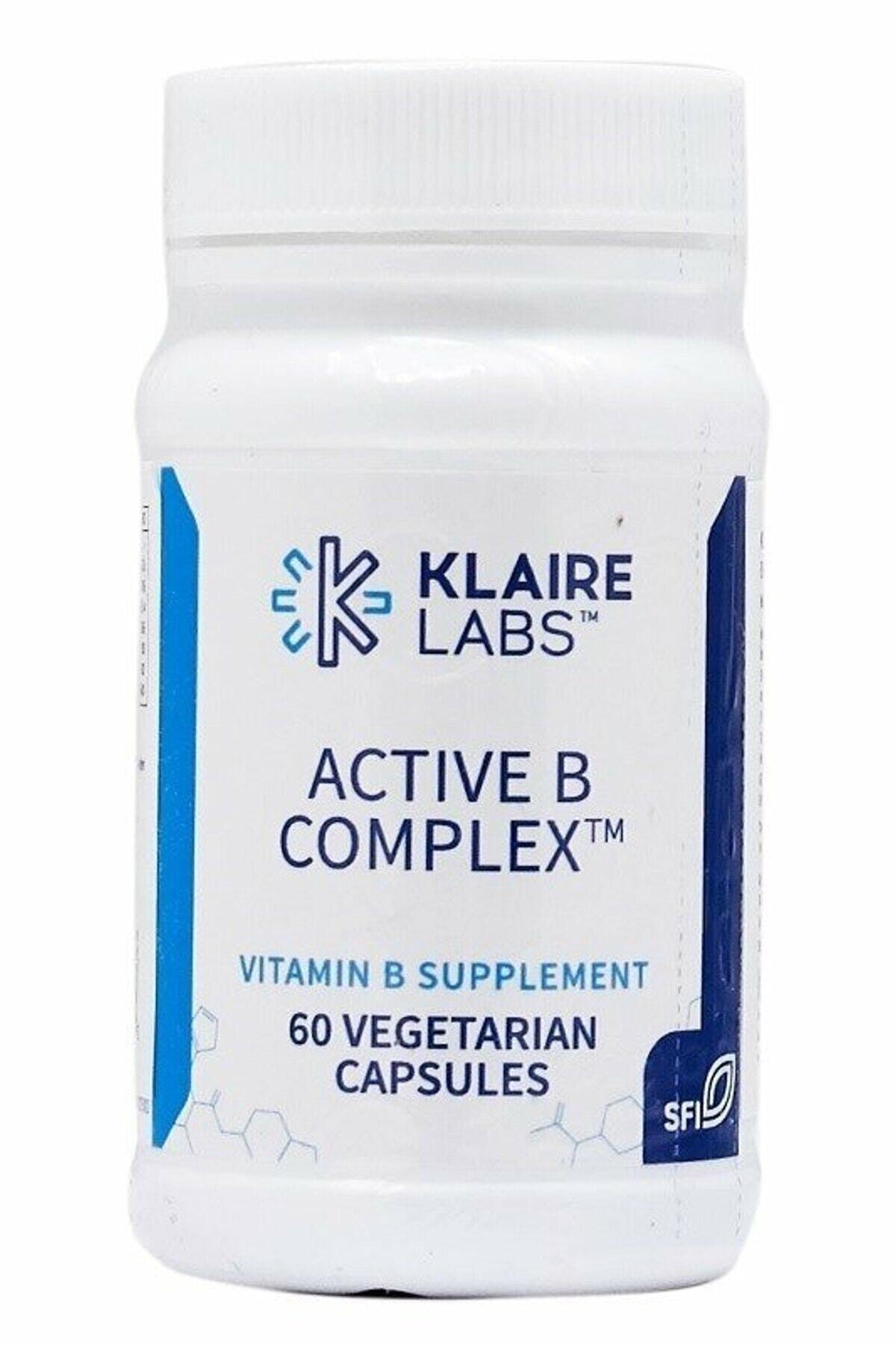 Klaire labs Active B Complex 60 Kapsül