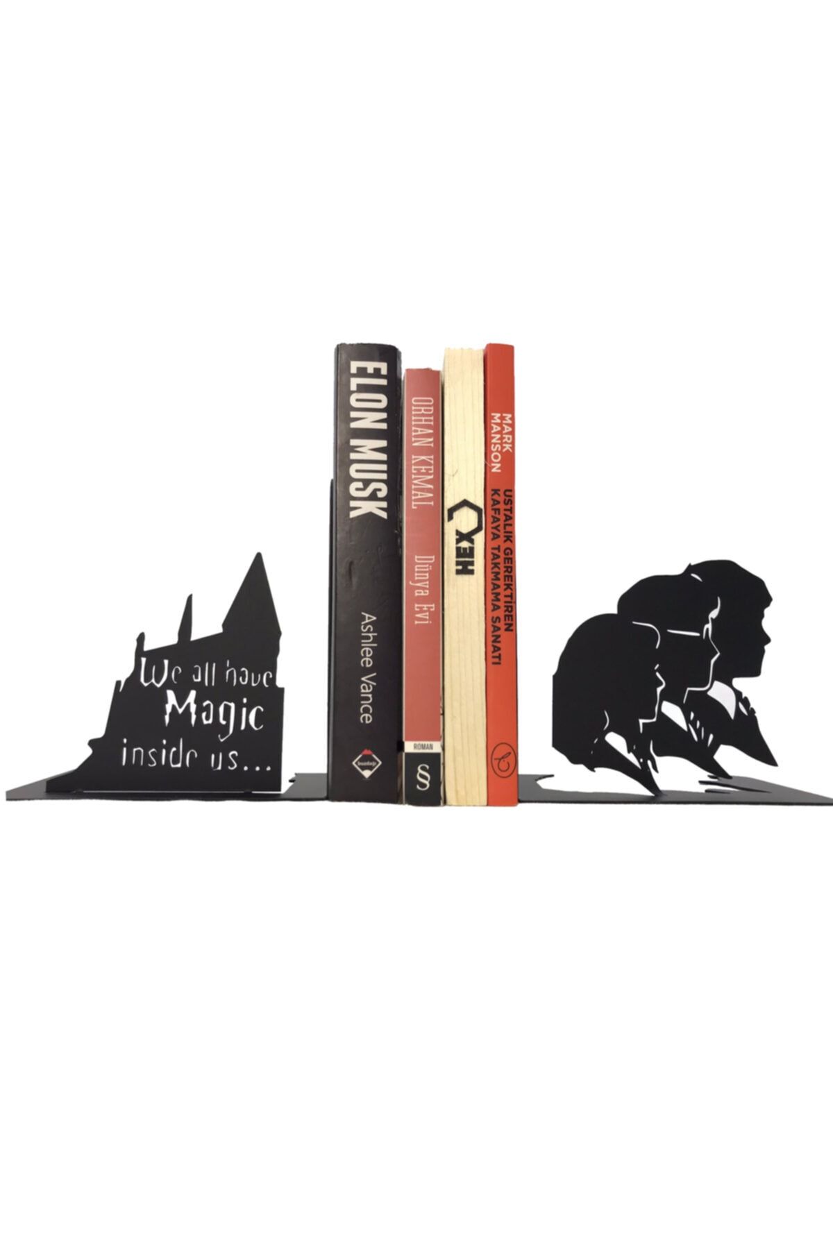 HEX Harry Potter Magic Inside Us Kitap Tutucu / Kitap Tutucu / Bookend / Kitap Desteği / Kitap Durdurucu