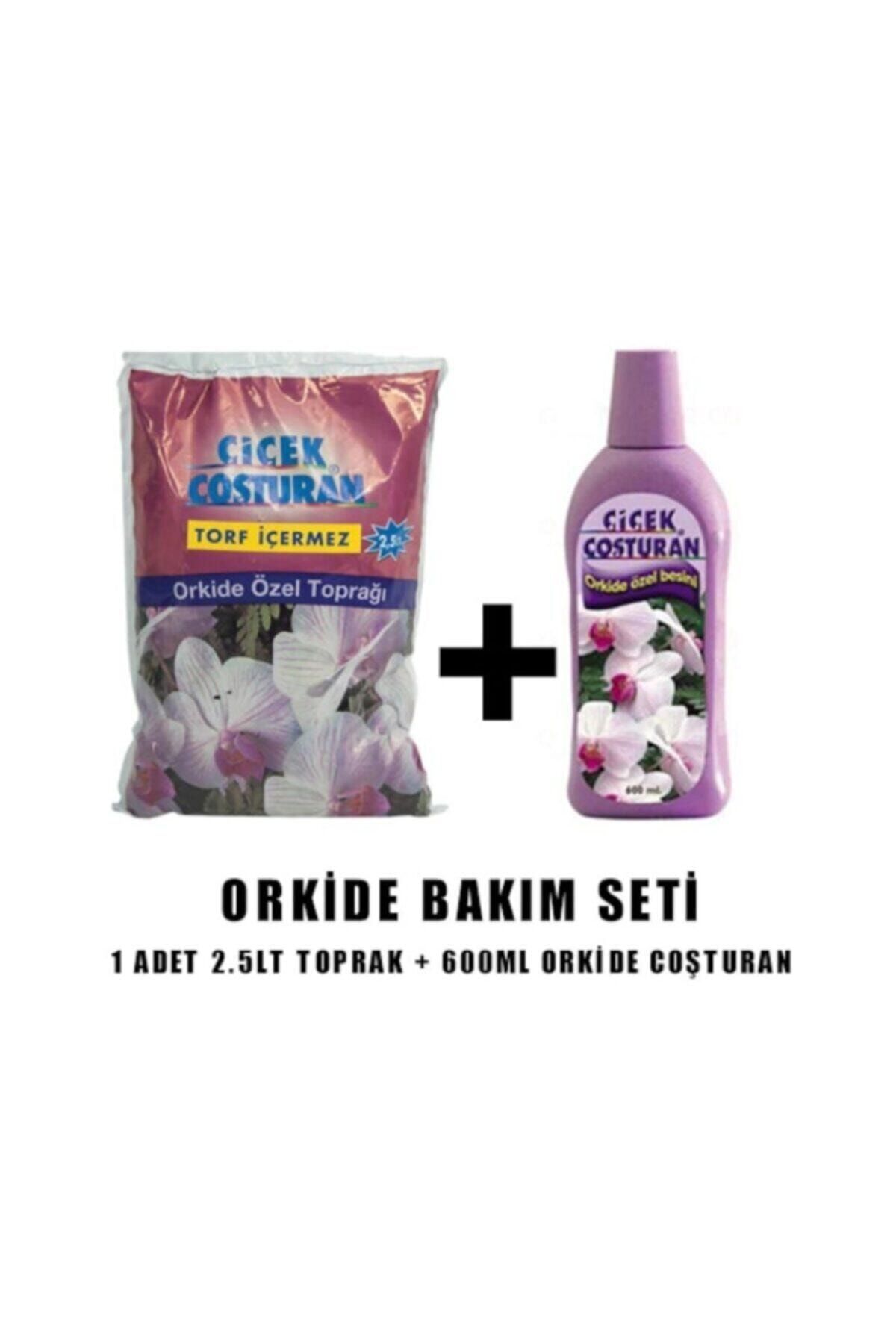 ÇİÇEK COŞTURAN Orkide Bakım Seti Orkide Toprağı 2,5lt & Orkide Sıvı Bitki Besini 600ml