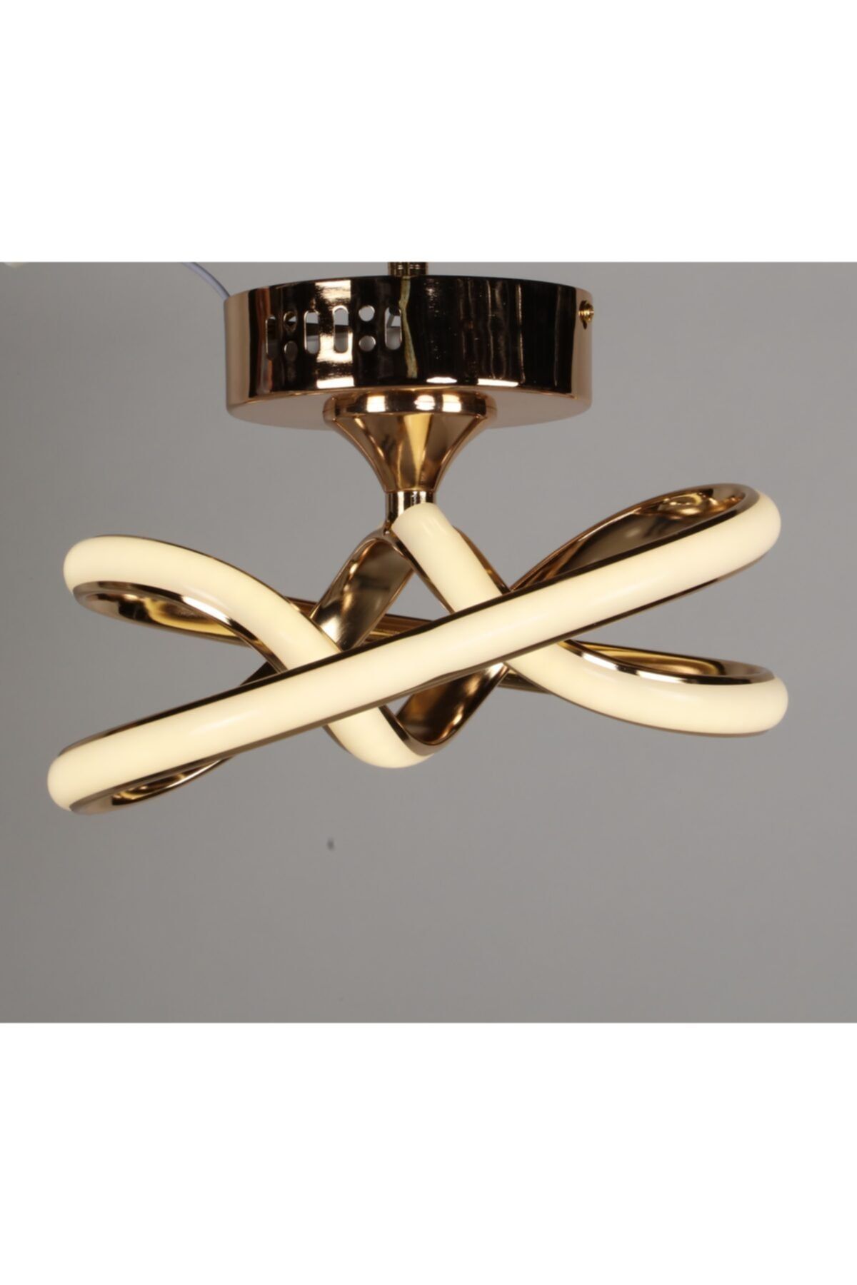 Luna Lighting Modern Luxury Şık Plafonyer Led Gold Ledli Avize