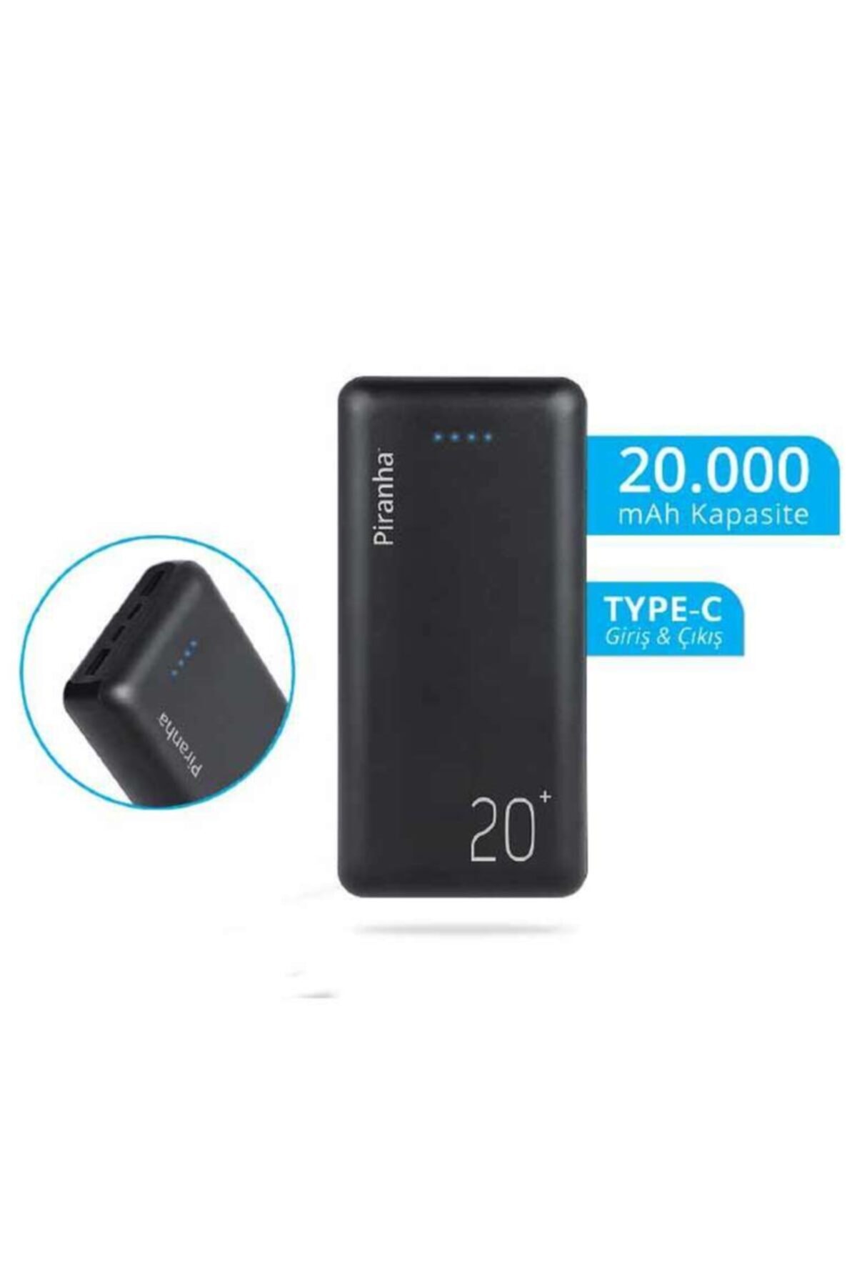 Asonic 20.000mah 2*usb 2.1a Max.powerbank Siyah