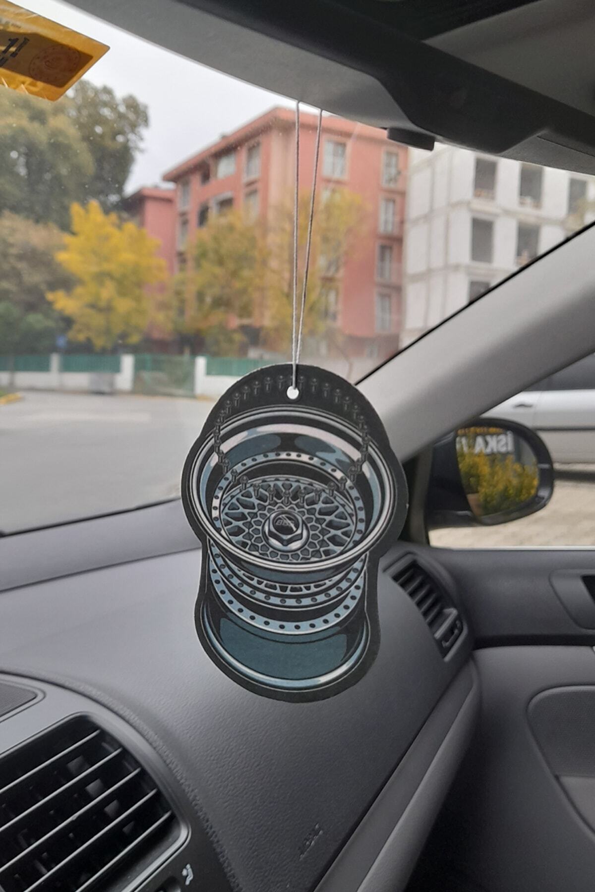 JUNE WAX Bbs Model Premium Parfüm Esanslı Ipli Ayna Kağıt Asma Kokusu Çift Taraflı Baskılı 1 Adet