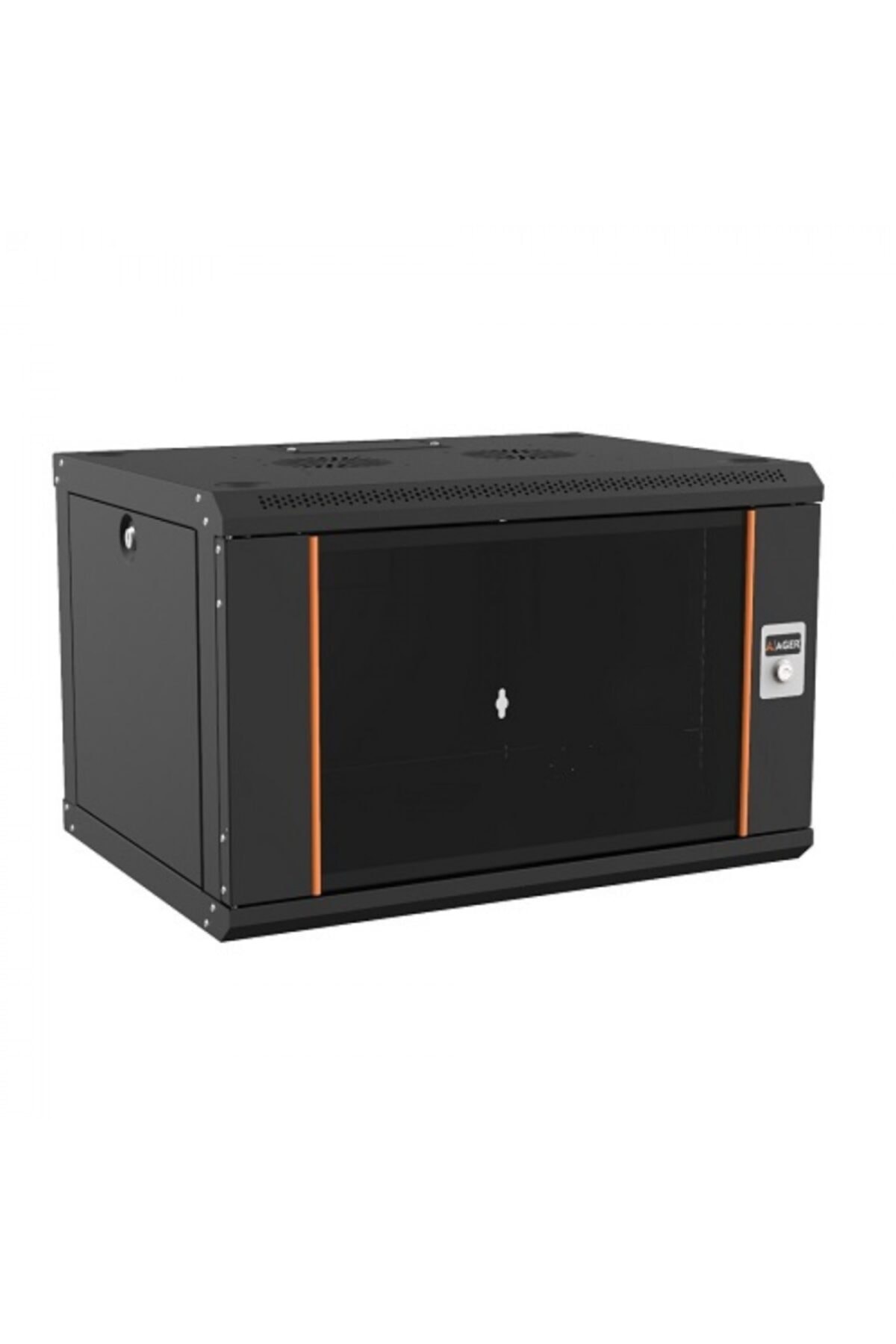 AGER 9u 600x450mm Duvar Tipi Siyah Kabinet Agena Ag-an09u6045s1