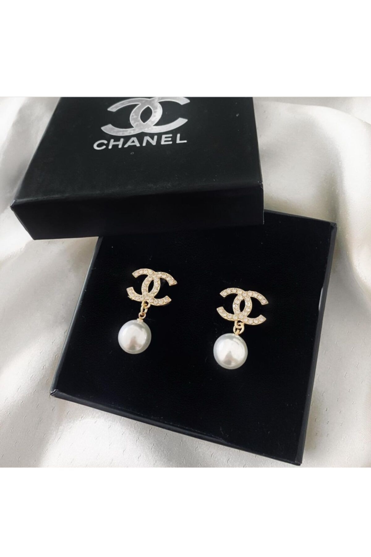 HATCOS ACCESSORİES Gold Sallantılı Inci