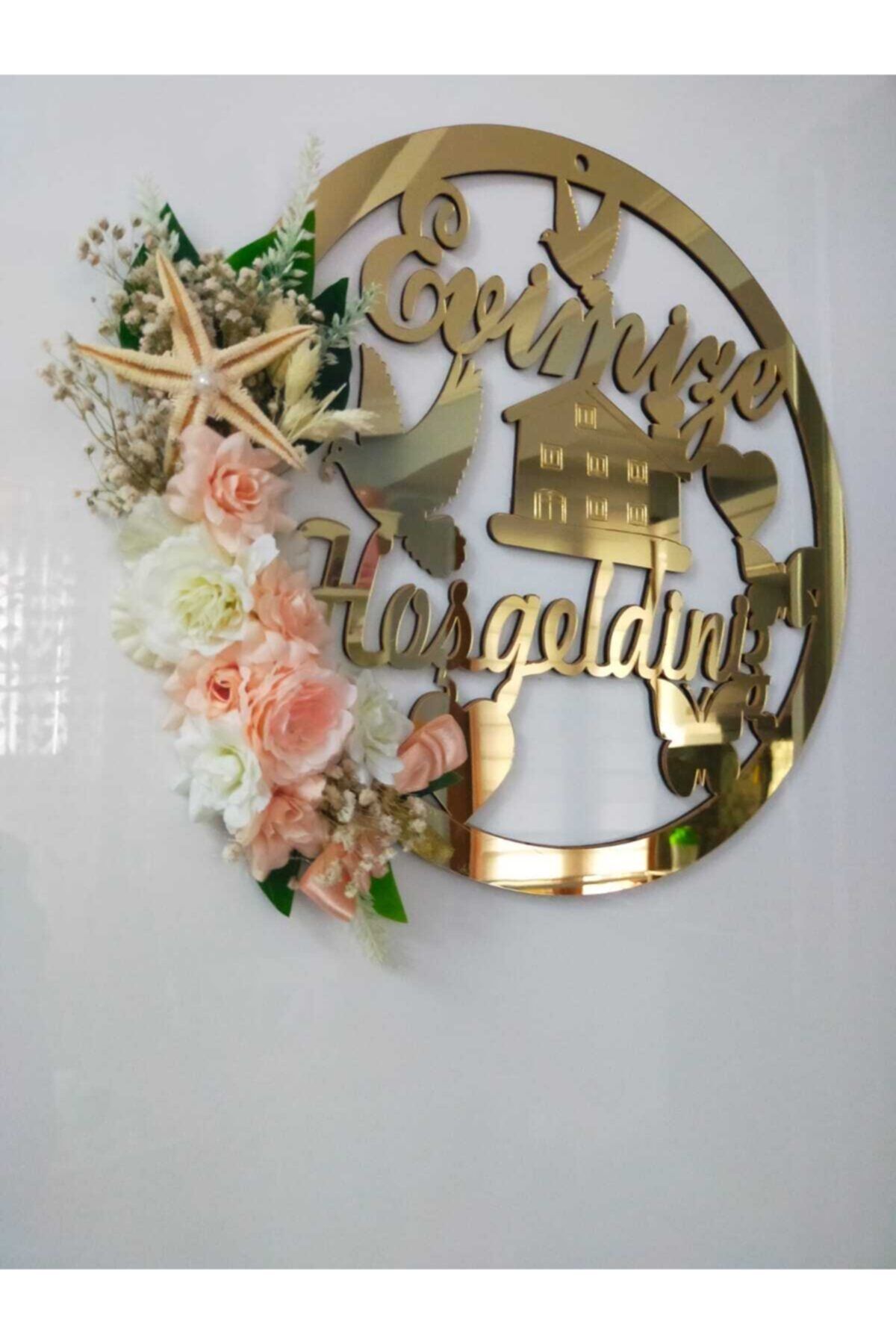 dilegintasarimevi Gold Aynalı Pileksi Kapı Süsü