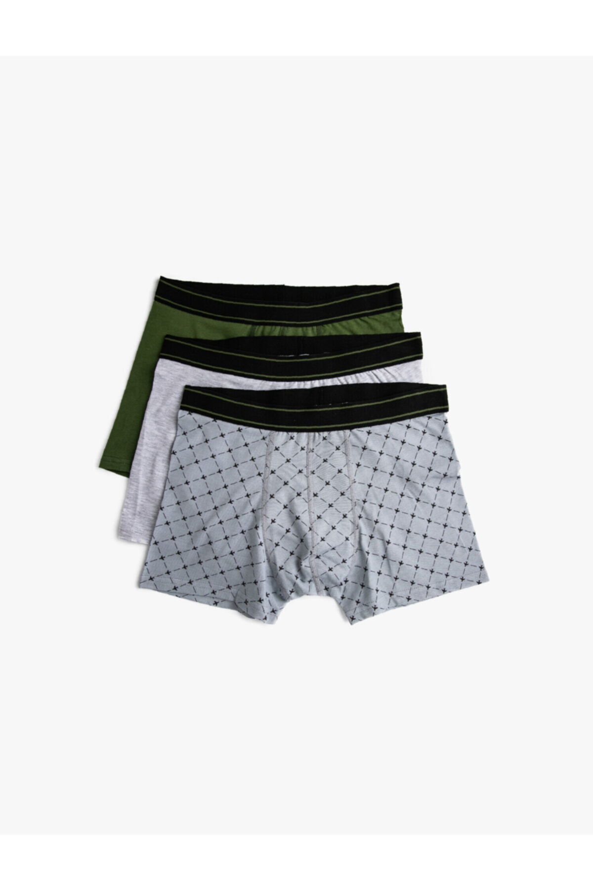 Koton Pamuklu Basic 3'lü Boxer Seti