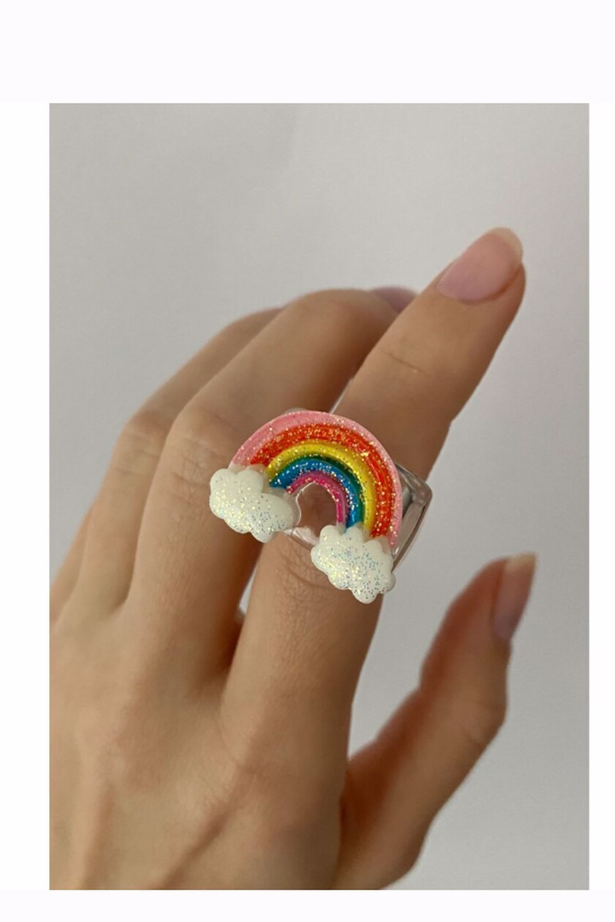 Limed Design Gökkuşağı Charm Yüzük