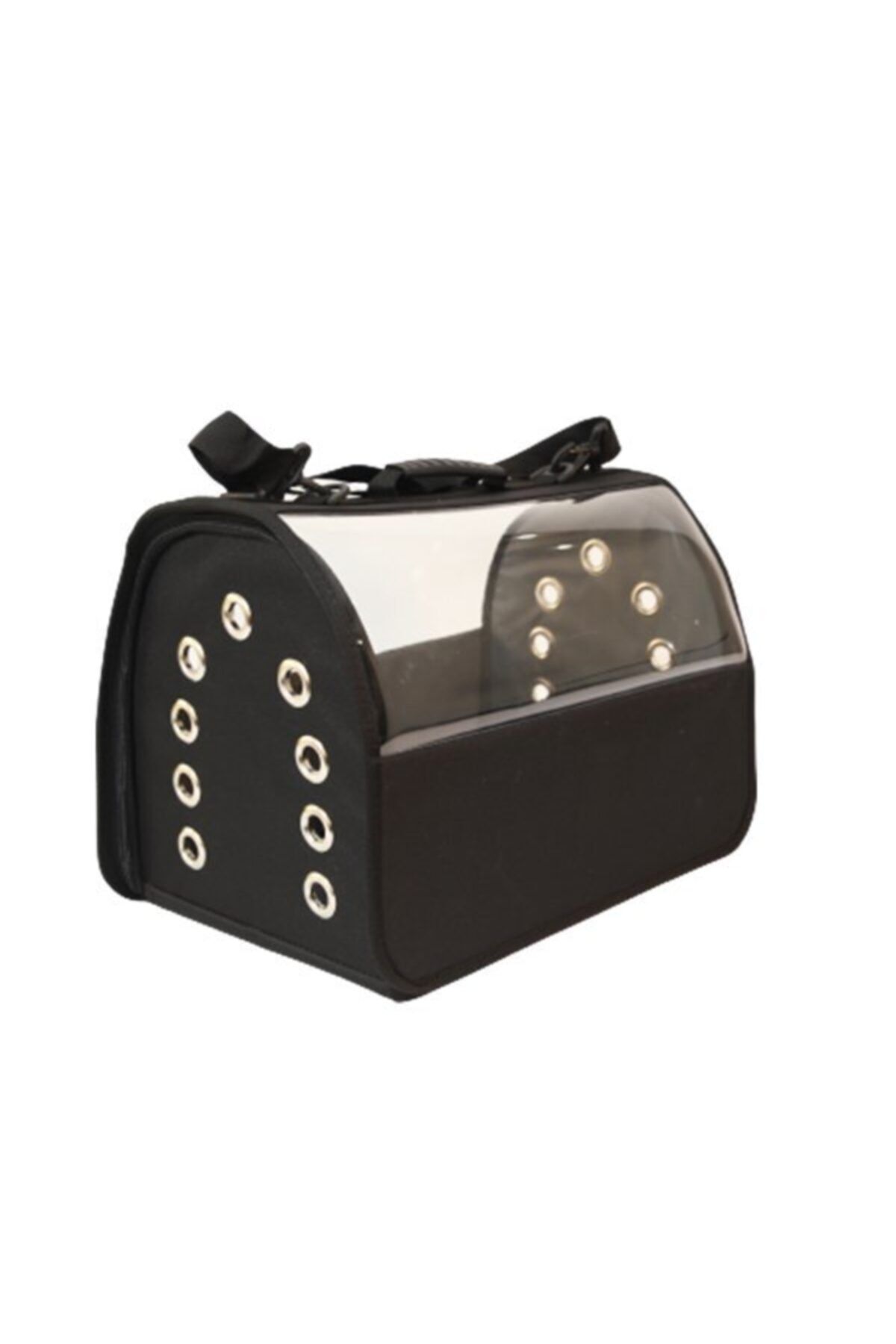 MERVEPET Flybag Şeffaf Taşıma Çantası Siyah 30x30x49 Cm