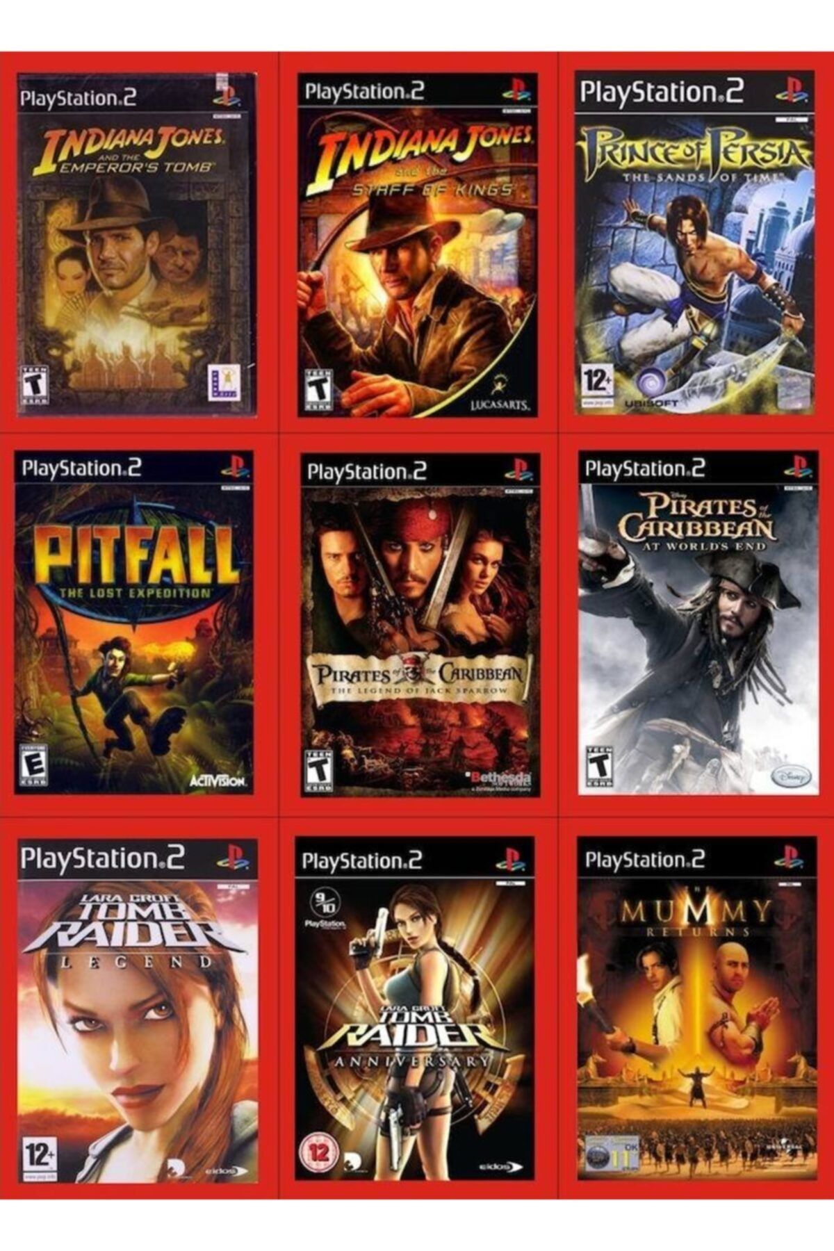 Sony Playstatıon 2 - En Güzel 9 Macera Oyunu - Sadece Çipli Cihazlar Için!