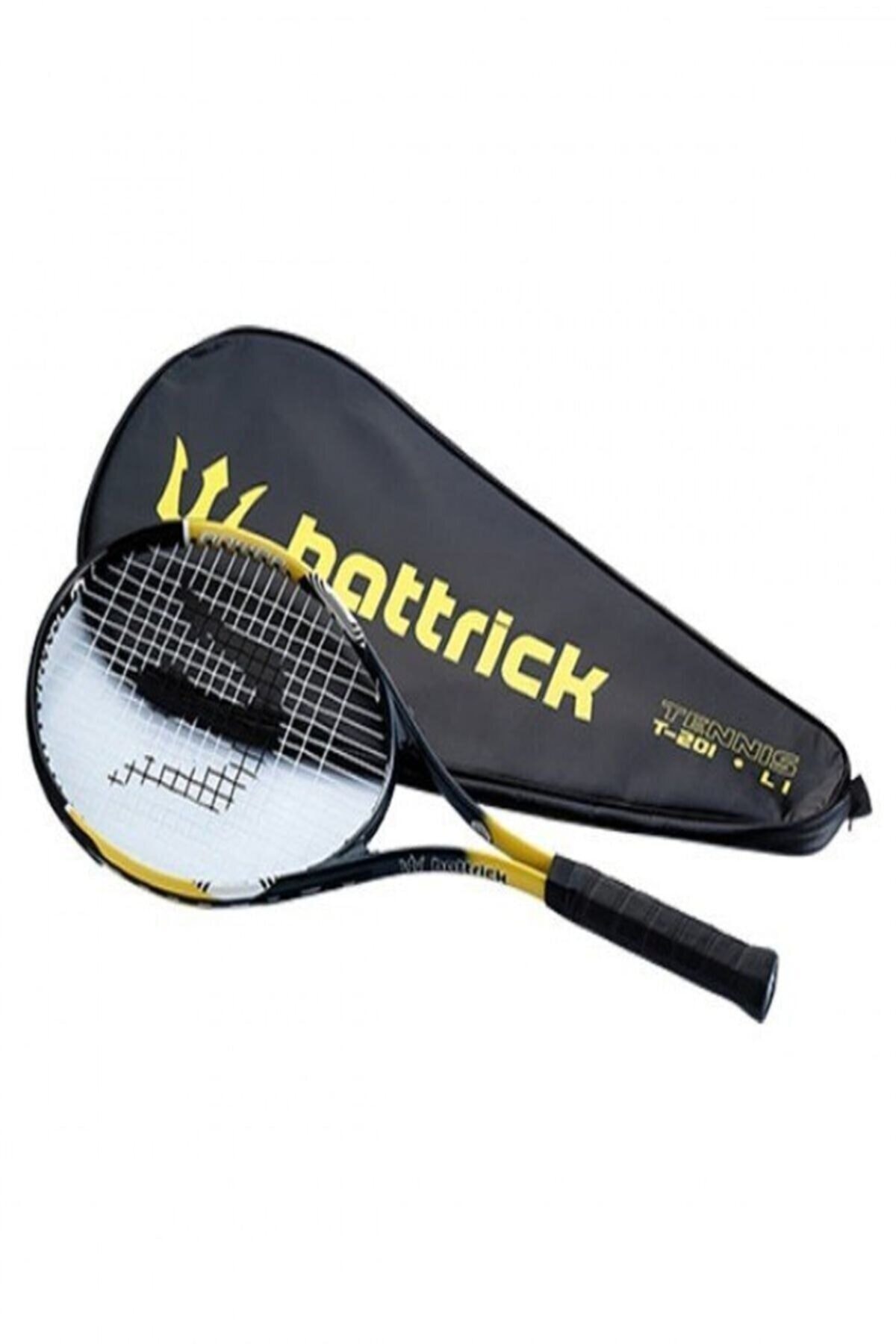 GYM AND MORE Hattrick T-201 L3 Tenis Raketi Gri - Sarı