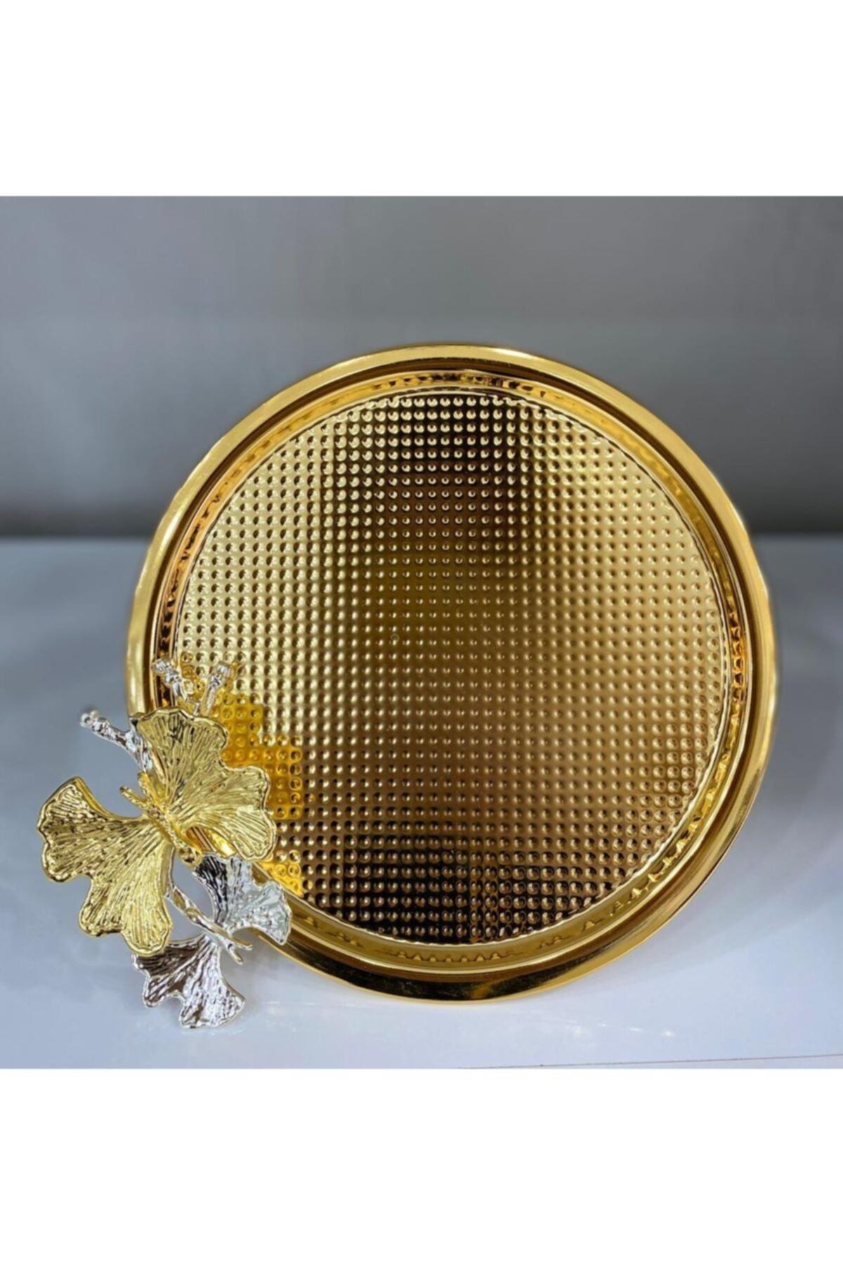 ŞENVER HOME Gold Ayaklı Zamak Detaylı Sunumluk