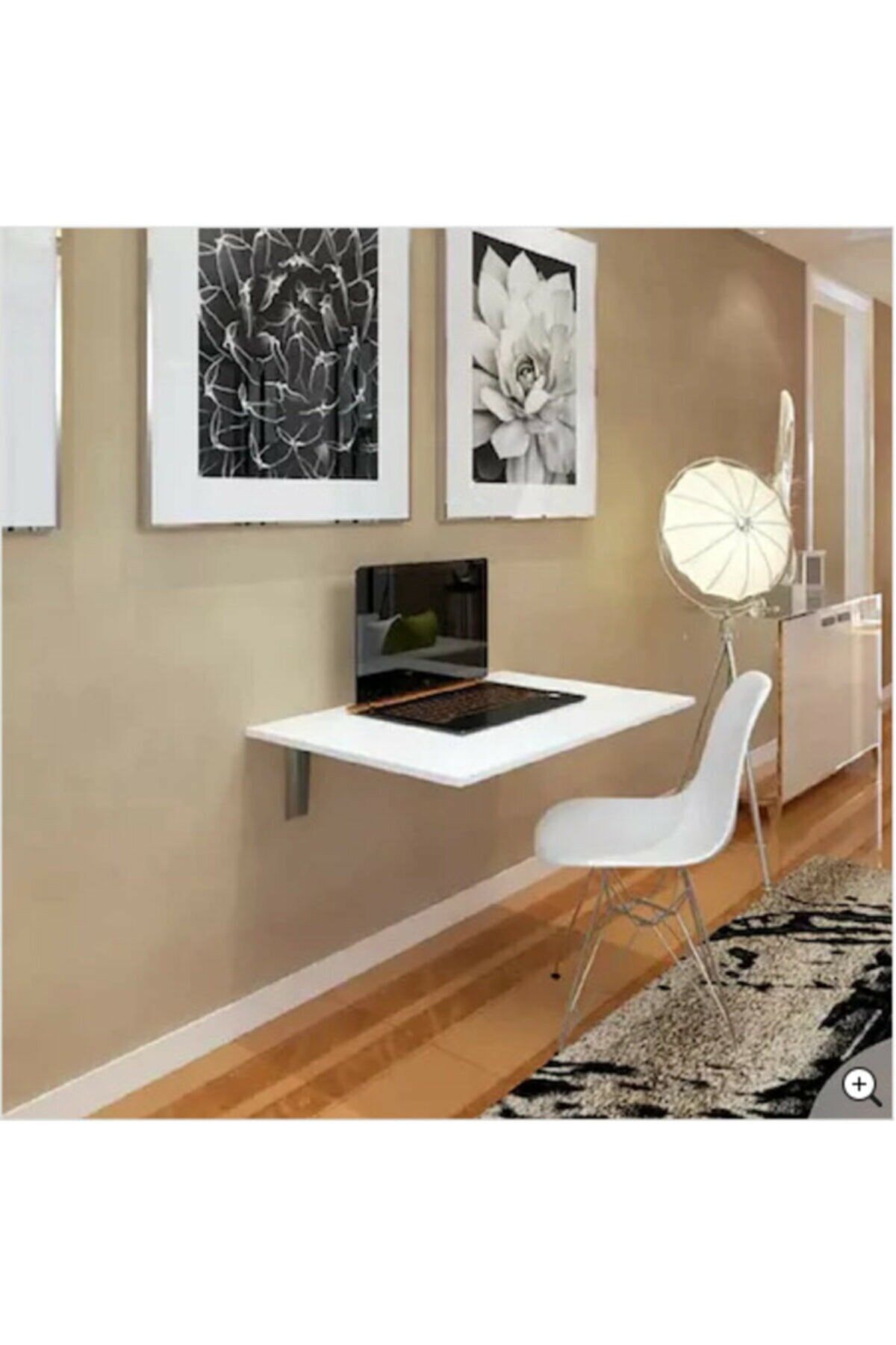 MegaStok Duvara Monte Katlanır Masa Çalışma Duvardan Açılan Monteli Masa Yemek Masası 45*60 Cm