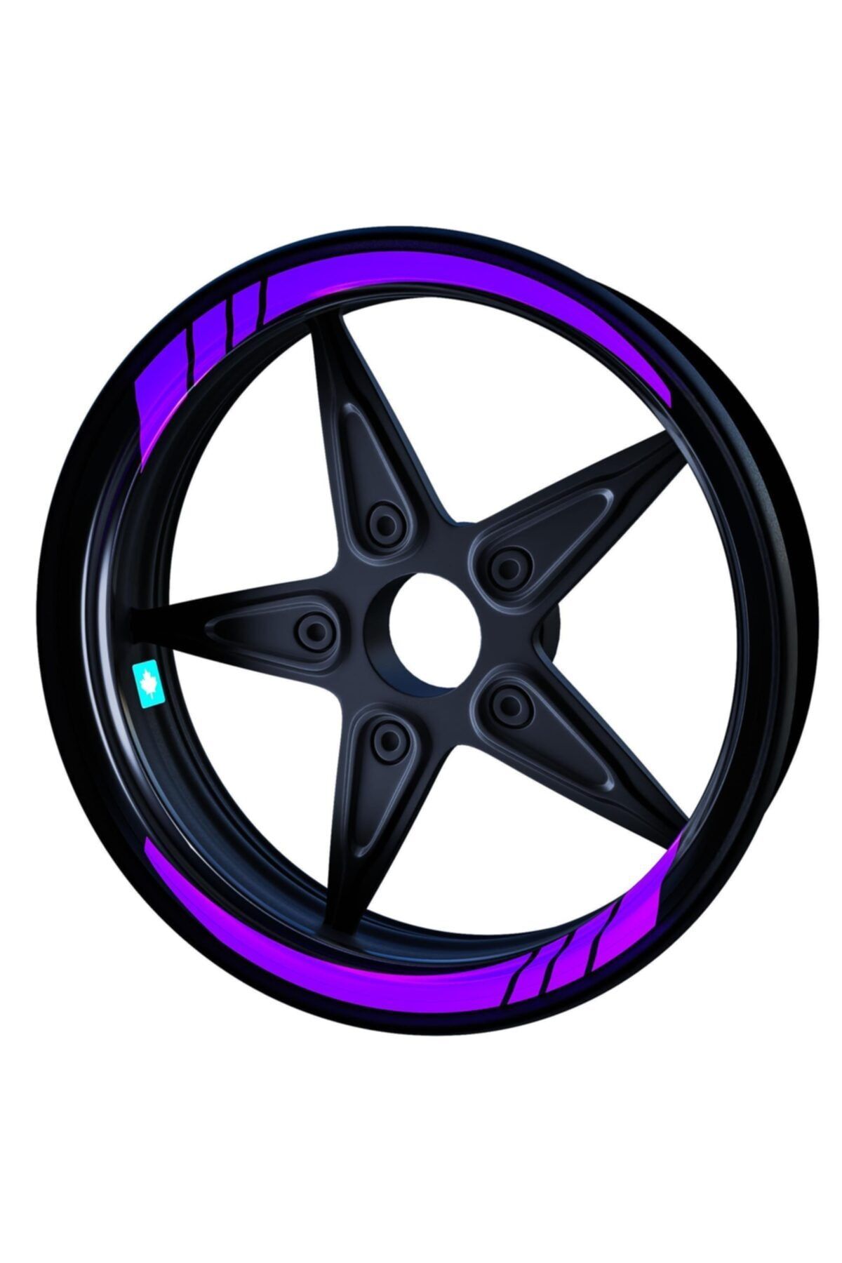 Çınar Extreme Moto Gp Patlıcan Moru Iç Jant Şeridi Sticker